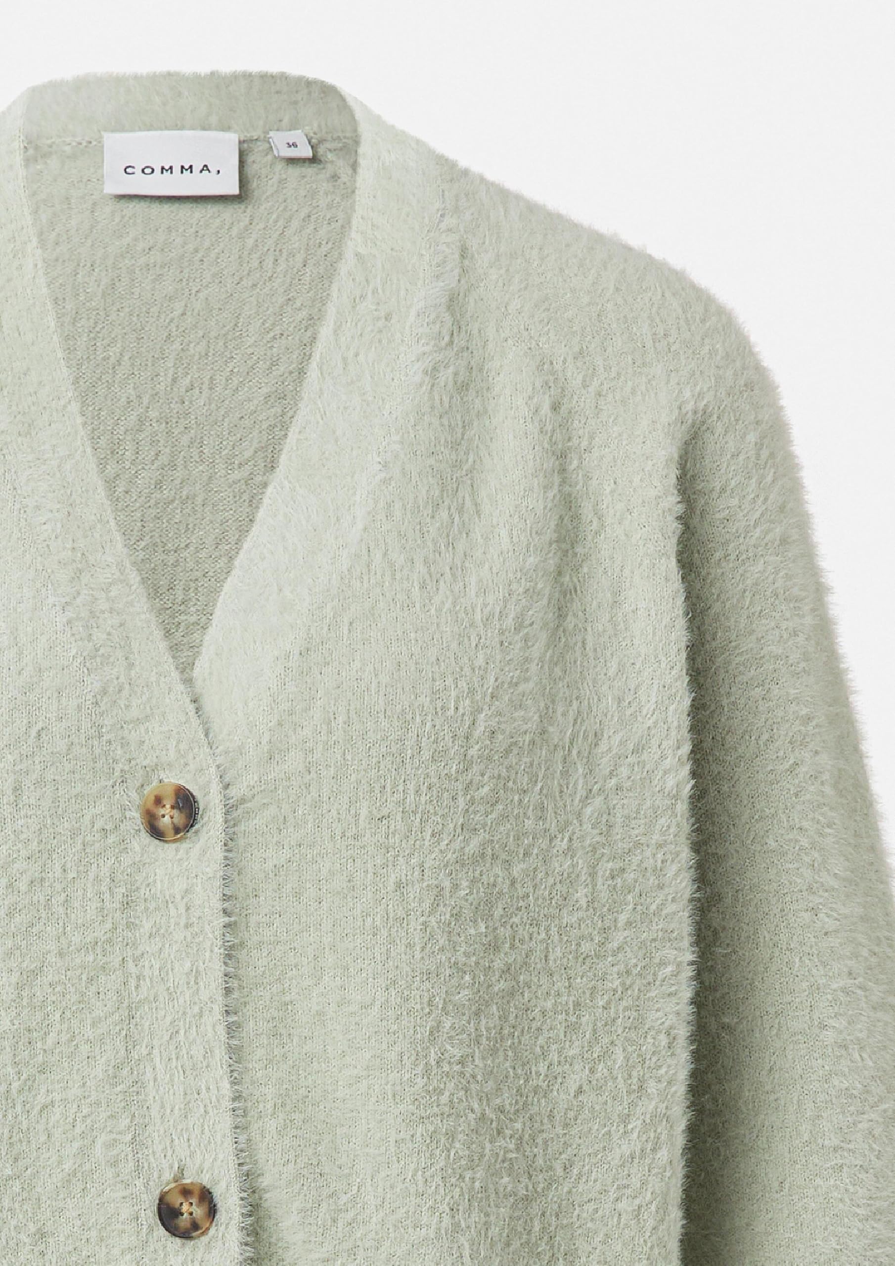 comma-strickjacke-feinstrick-3-4-rmel-cardigan-creme image 5