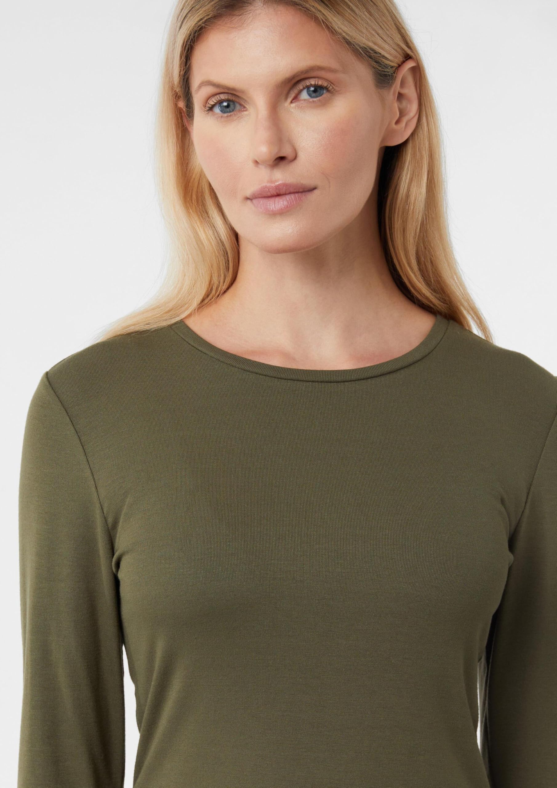 comma-longsleeve-t-shirt-schmal-44-olivgr-n-logo image 3
