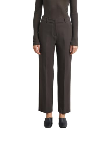 comma-trousers-hose-straight-leg-mid-rise-dunkelbraun-34 image 8