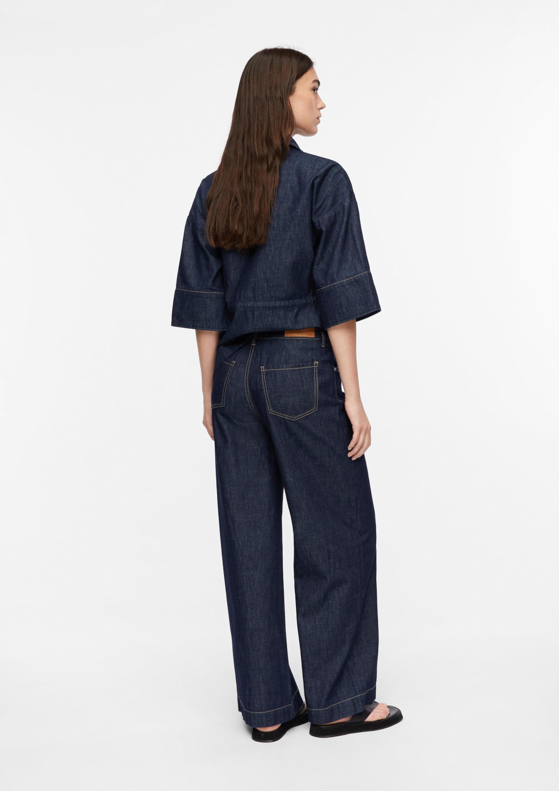 comma-jeans-wide-leg-damen-high-rise-heller-denim image 7