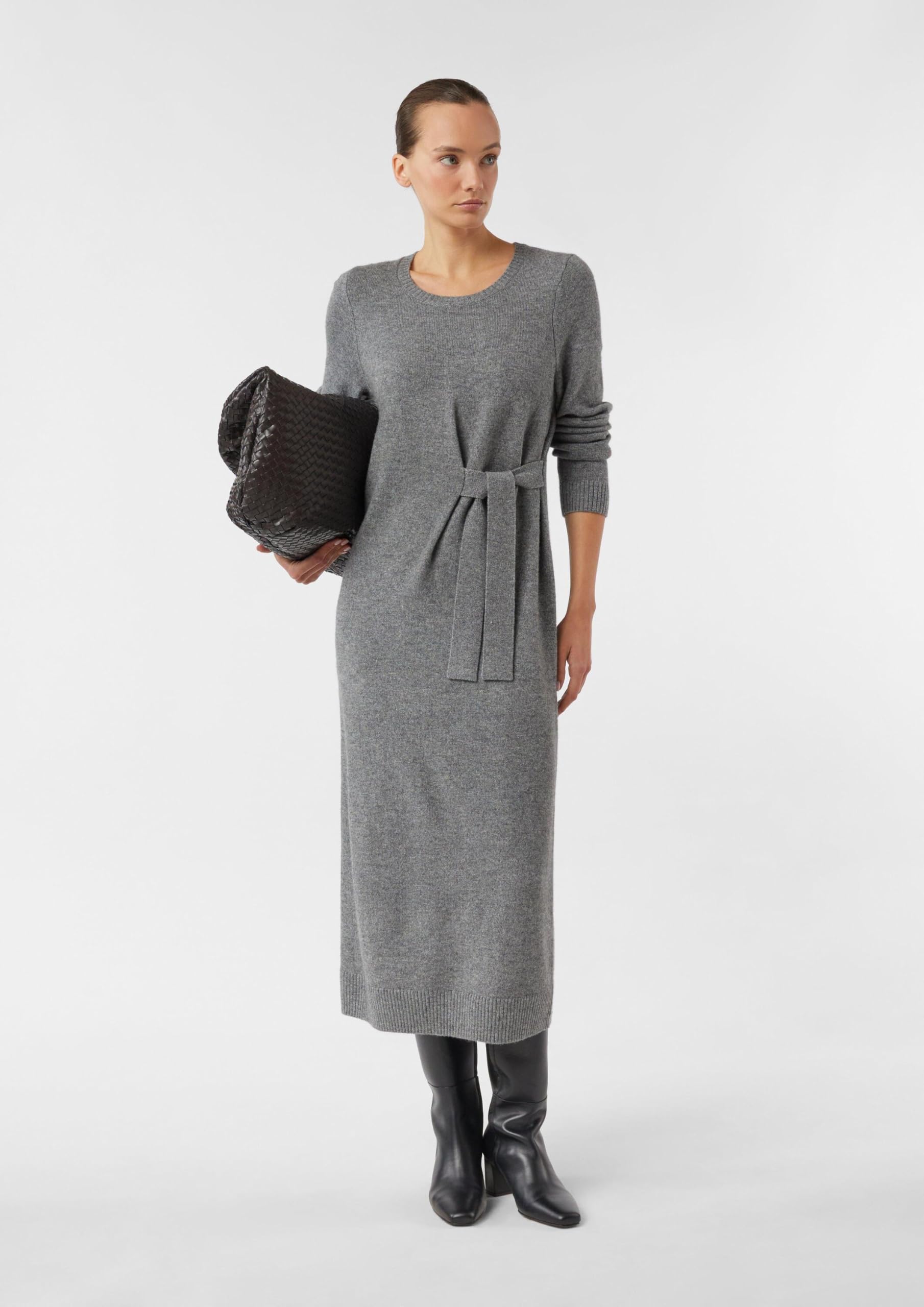 comma-strickkleid-wollmix-gr-e-44-bindedetail-maxi image 7