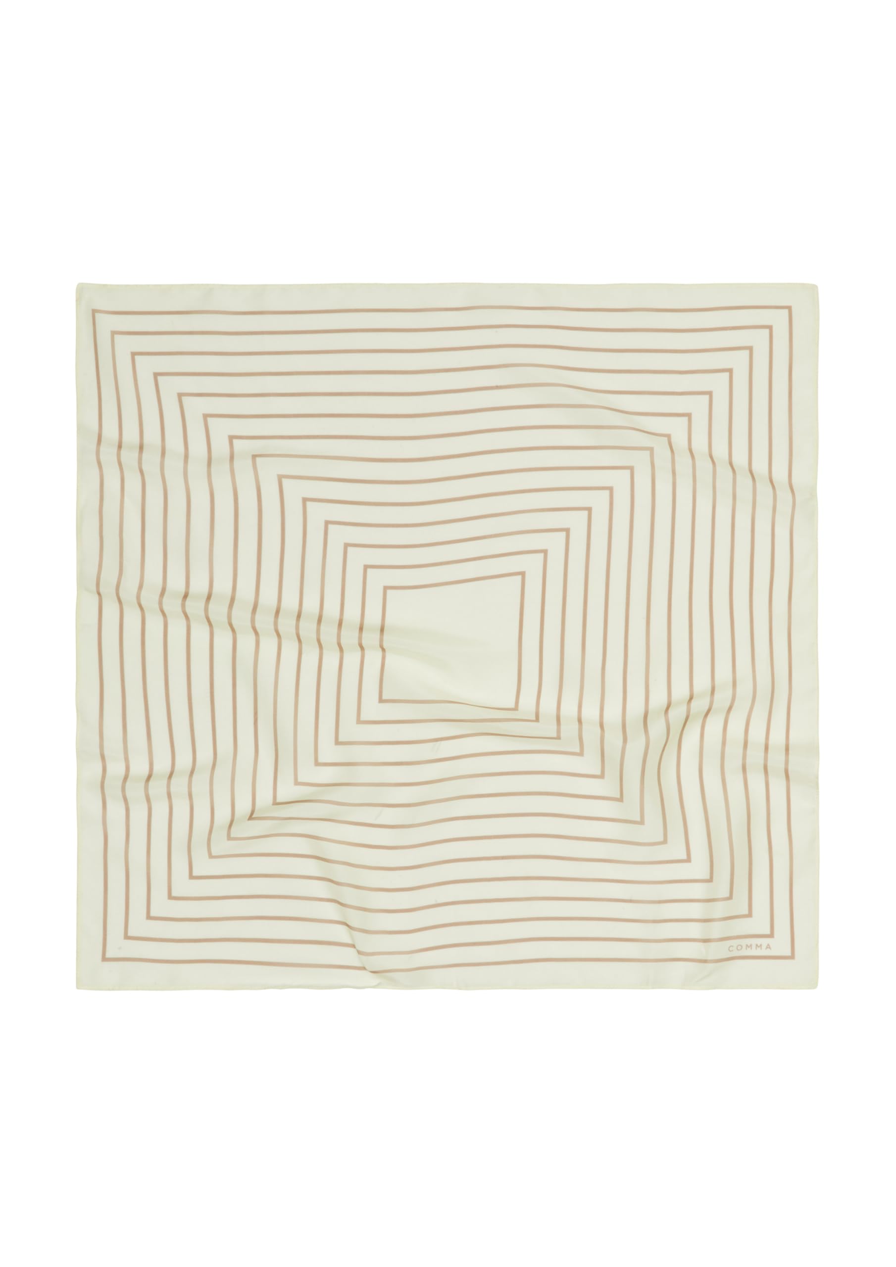 comma-tuch-seidenmix-seidentuch-helles-beige-quadratisch-print image 1