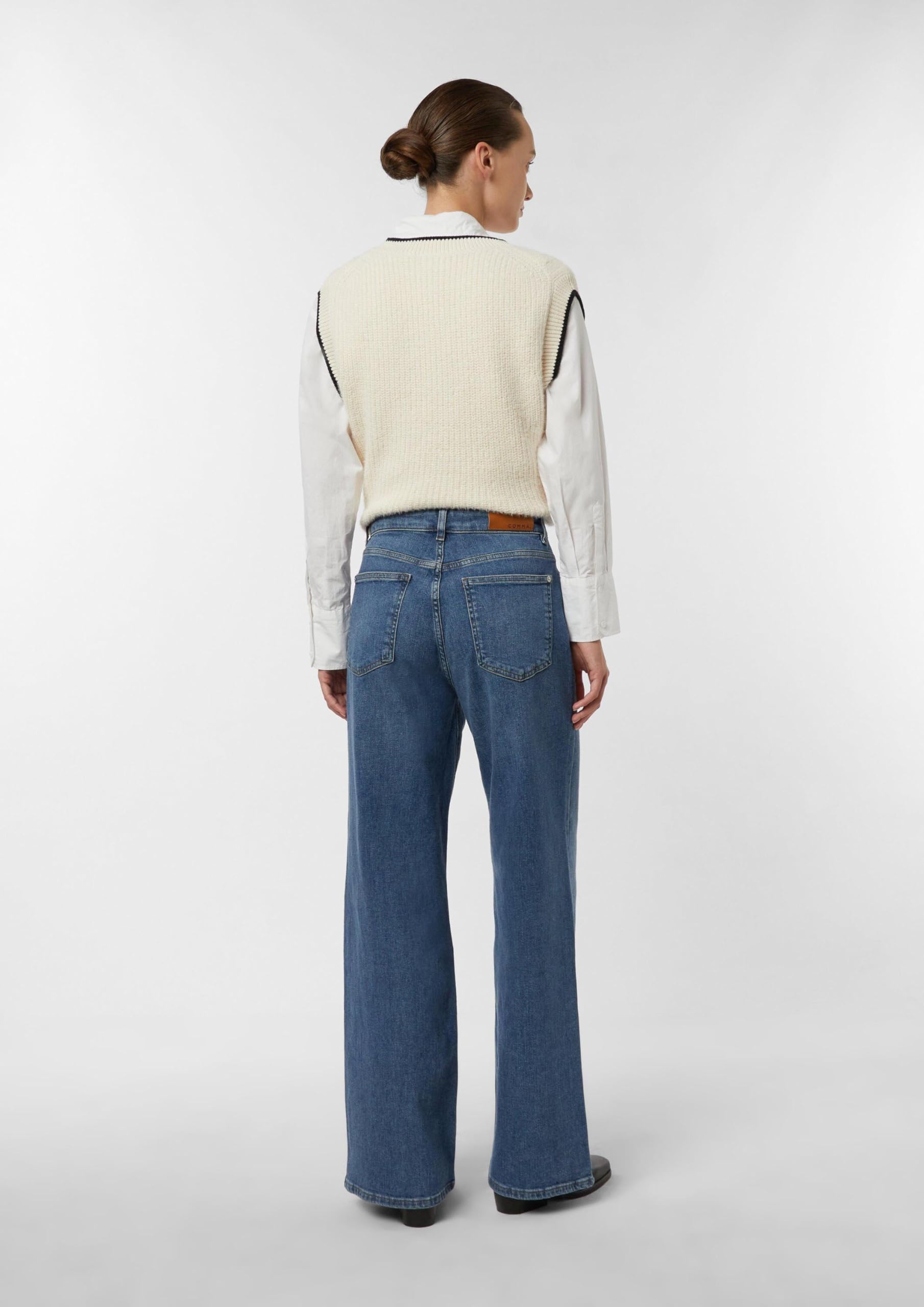comma-jeans-elastische-wide-leg-jeans-gr-e-42 image 8