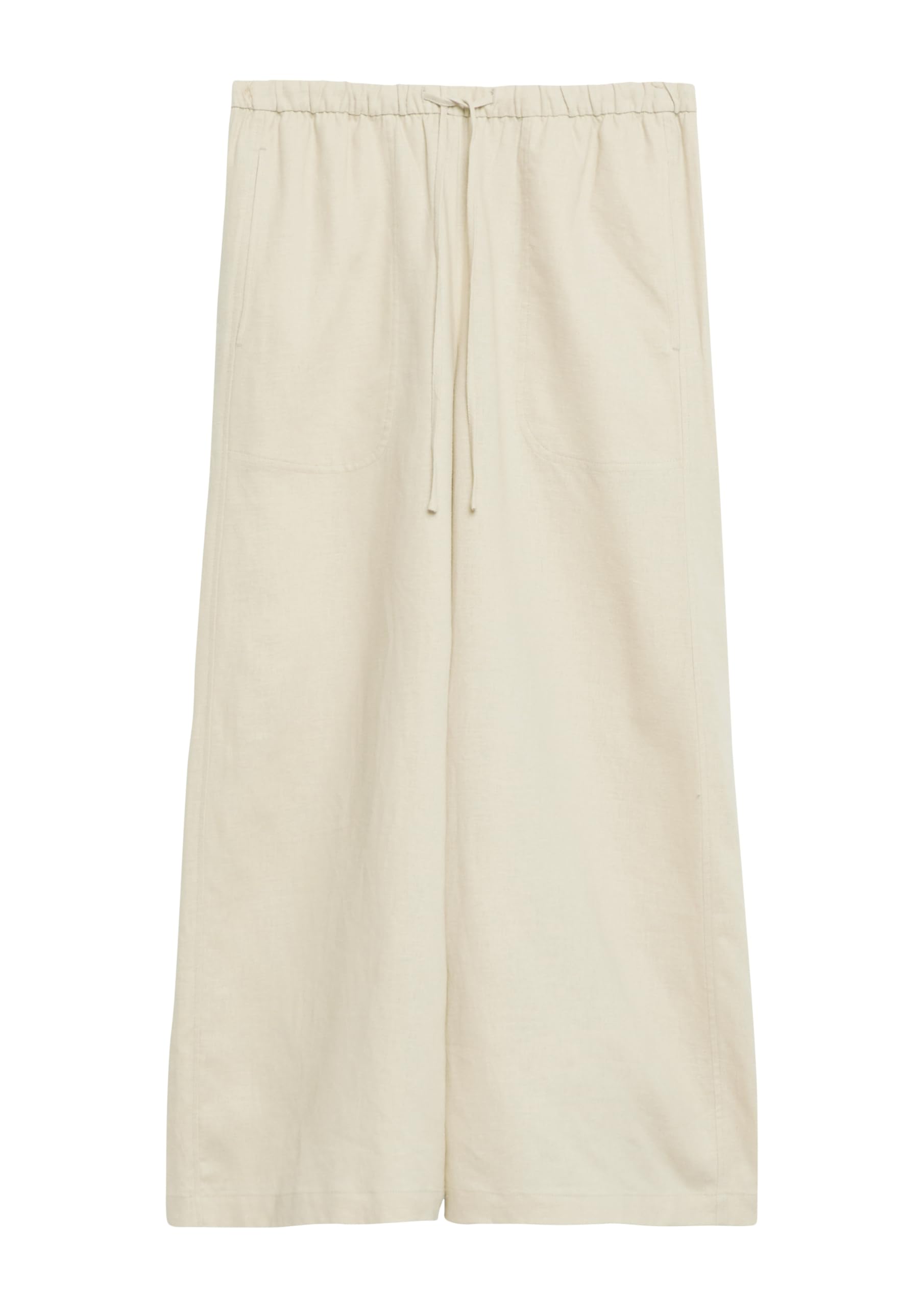 comma-trousers-culotte-gr-beige-viskosemix-streifen image 3