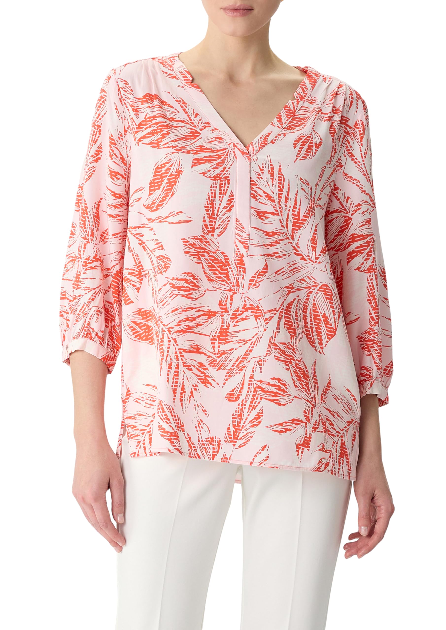comma-bluse-3-4-rmel-gemustert-sommer image 1