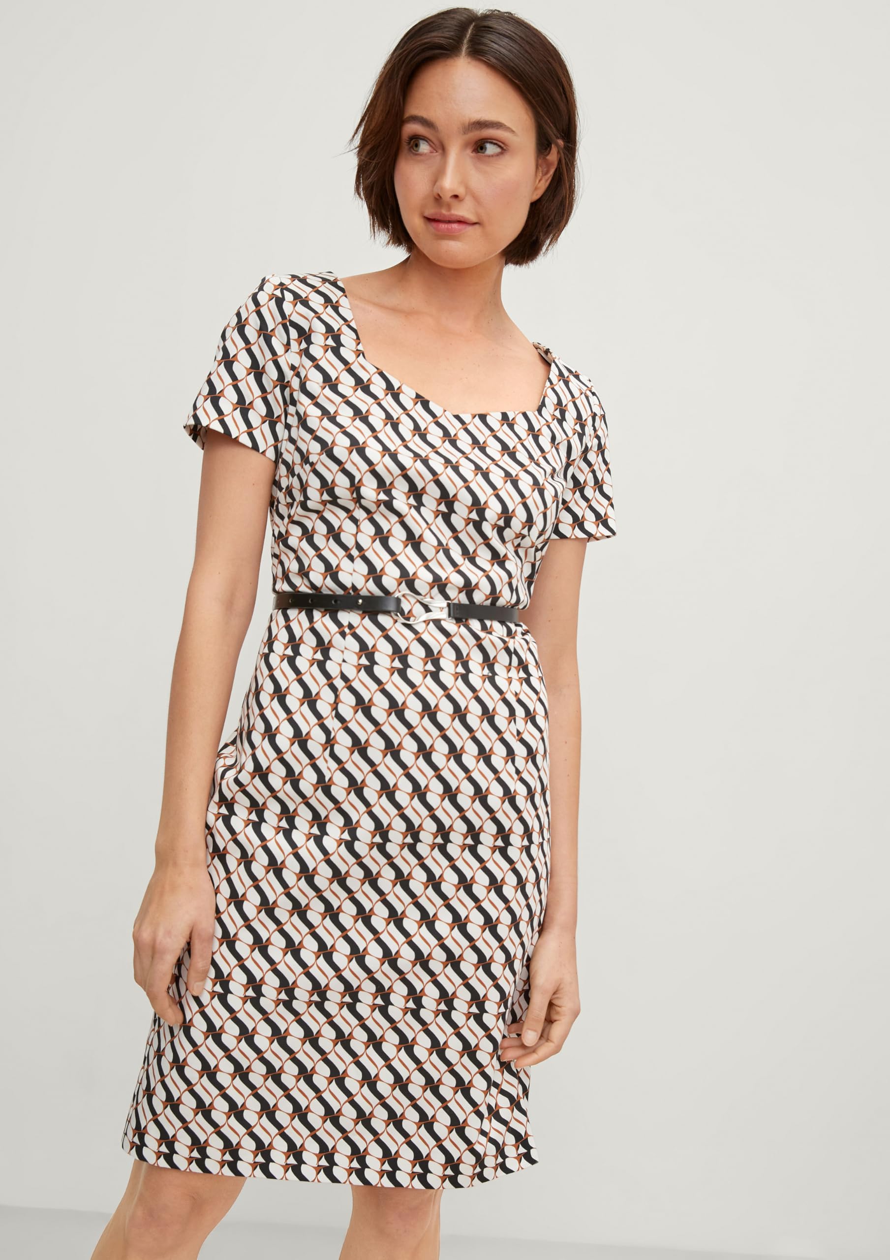 comma-dresses-business-kleid-etui-gr-40-mit-g-rtel image 6