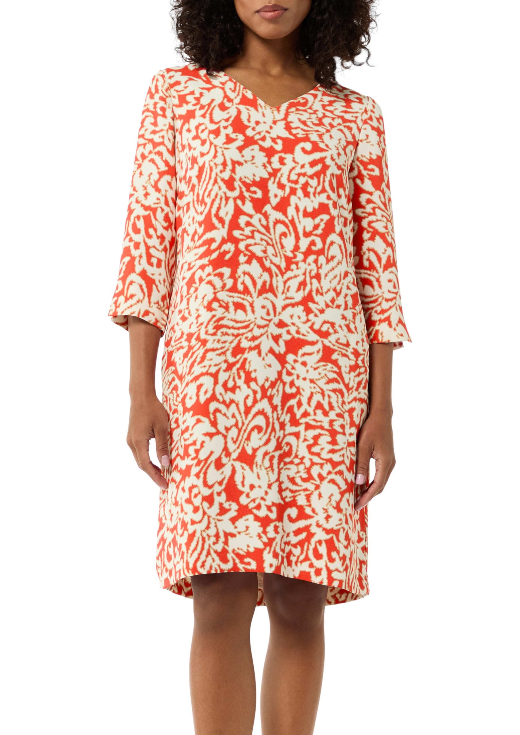 comma-cr-pe-kleid-allover-muster-koralle-gr-40 image 7