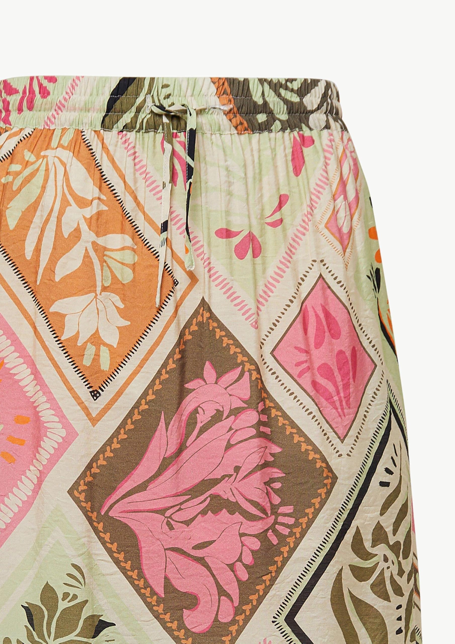 comma-skirts-maxi-rock-mit-aop-muster-damen-lang image 5