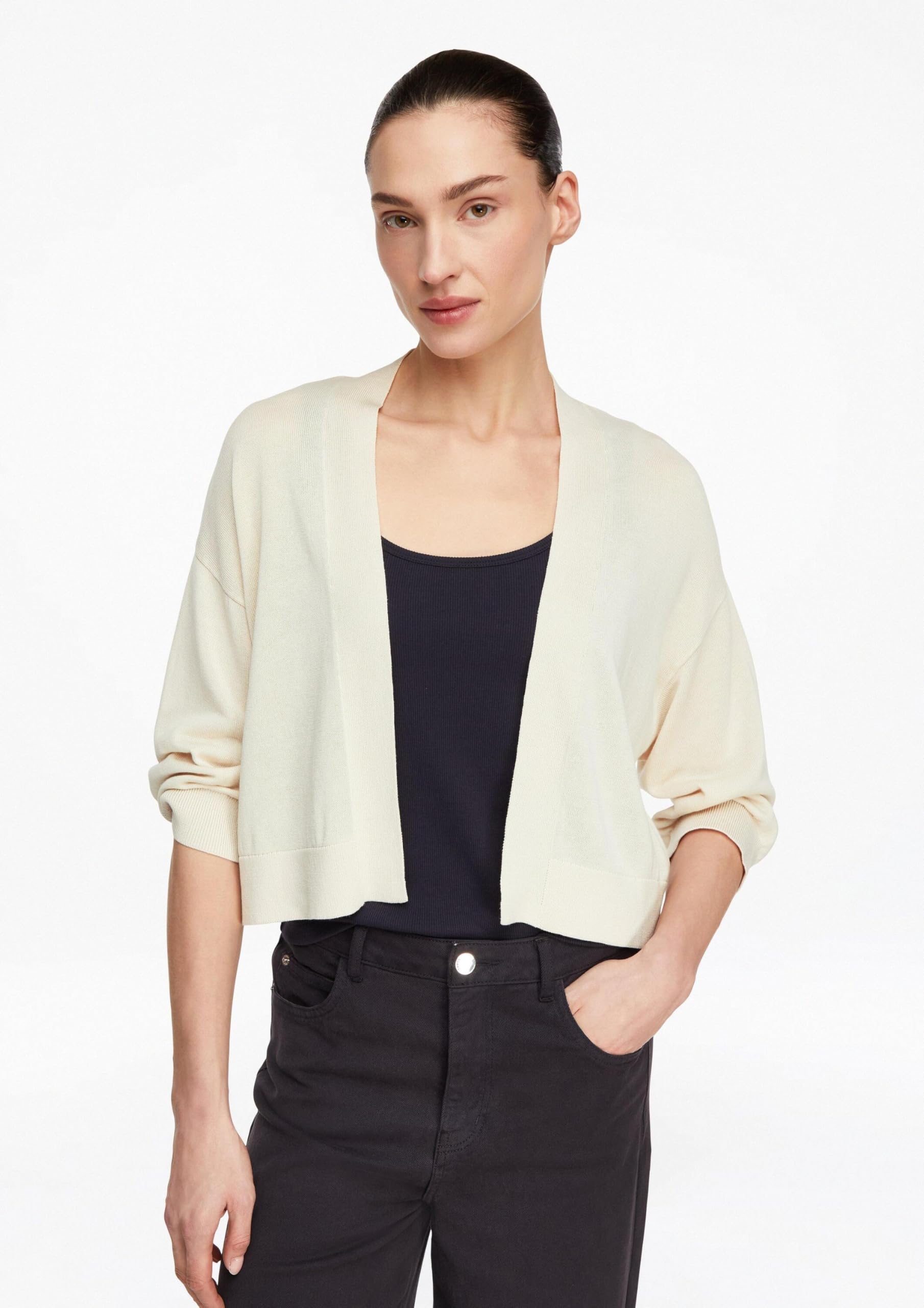 comma-jackets-strickjacke-relaxed-fit-3-4-arm-wei-m image 6