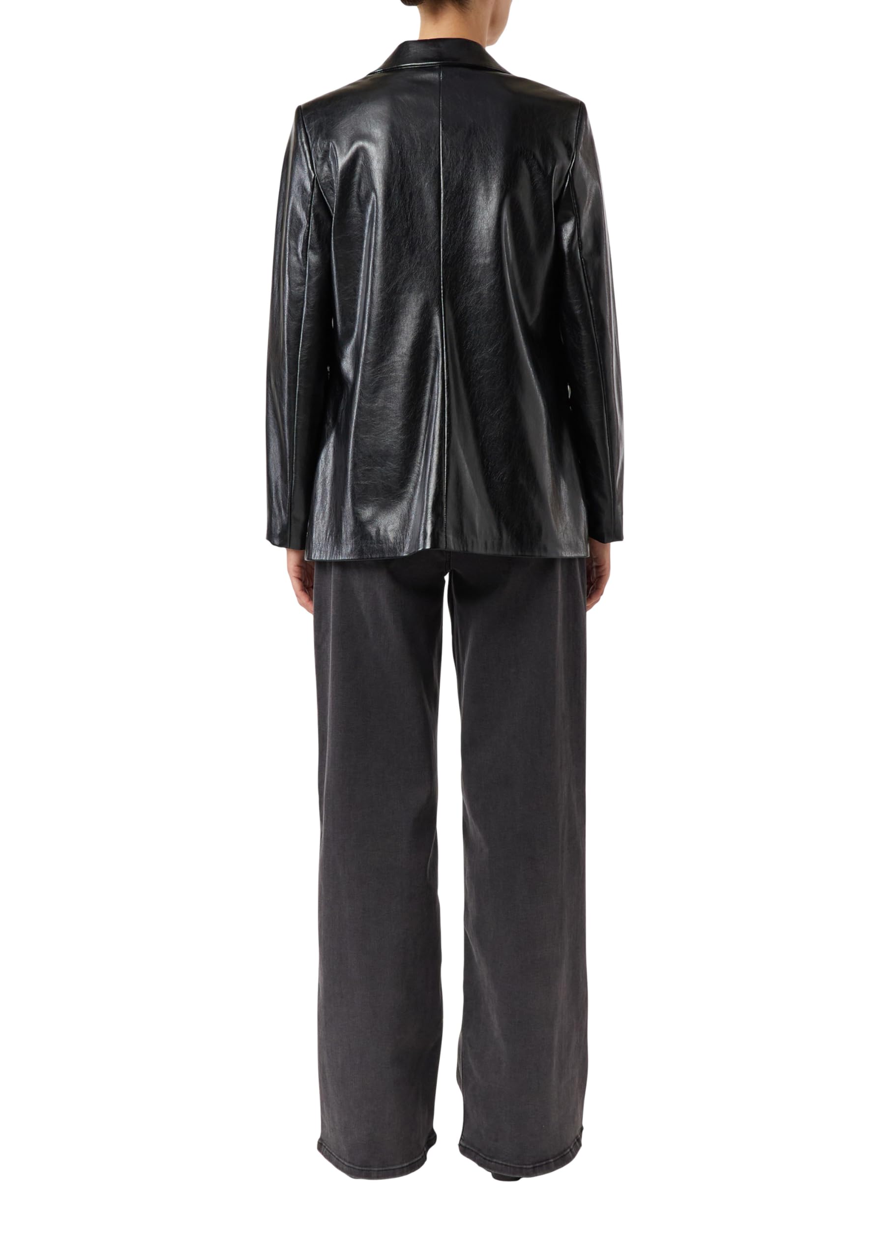 comma-blazer-kunstleder-locker-lederoptik-34-schwarz image 2