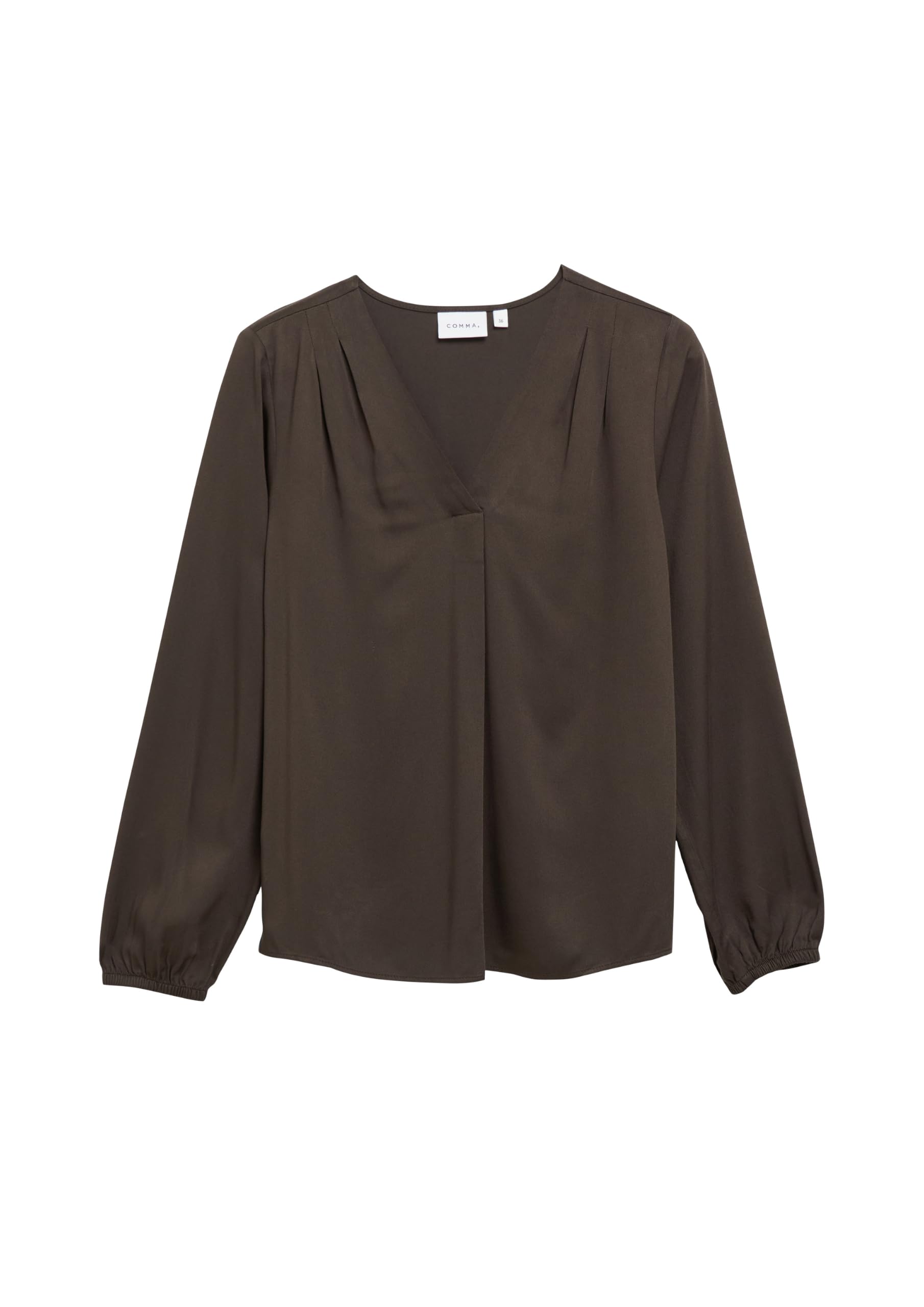 comma-blouses-bluse-viskose-v-ausschnitt-langarm image 4