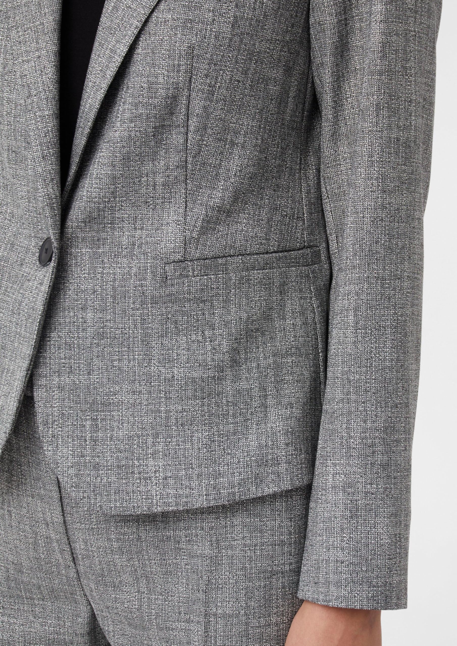 comma-blazers-taillierter-salt-pepper-blazer-gr-42 image 4