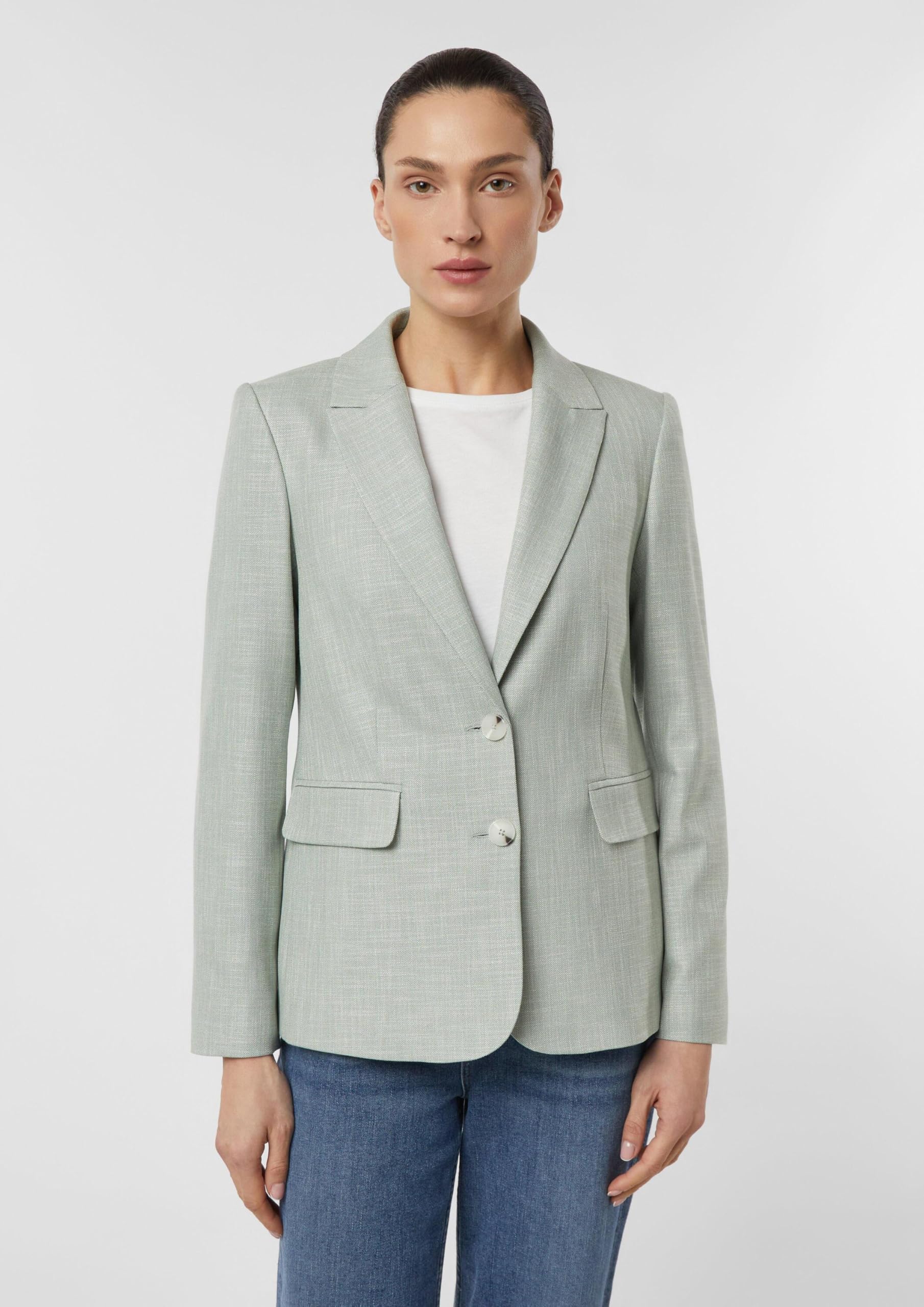 comma-blazer-tailliert-struktur-zwei-knopf-elegant image 5