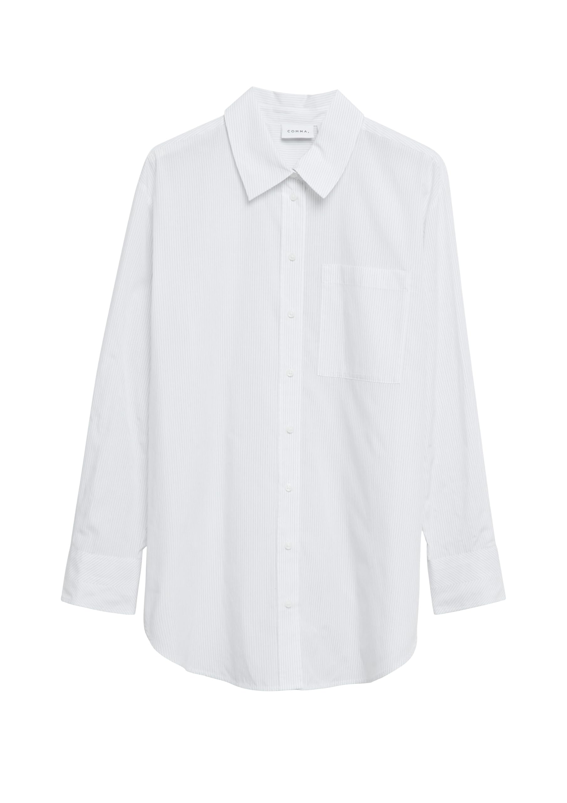 comma-bluse-damen-streifen-popeline-langarm-gr-42-relaxed-fit image 4