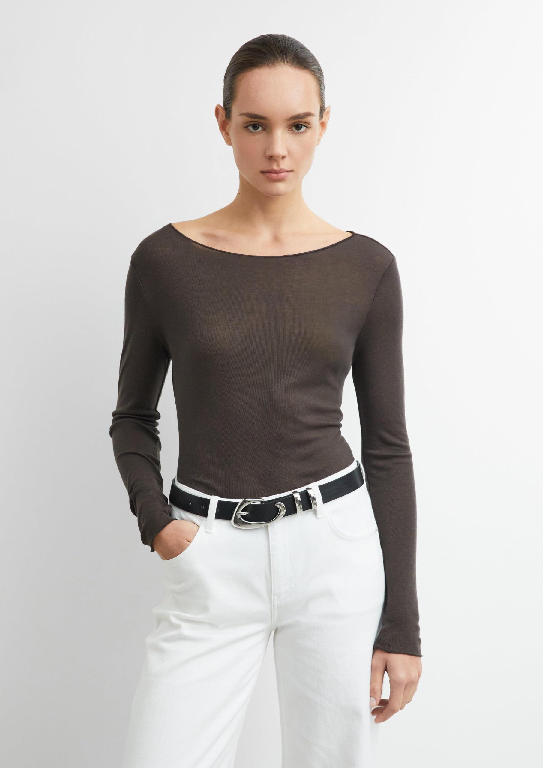 comma-longsleeve-slim-fit-gr-40-dunkelbraun-u-boot image 6