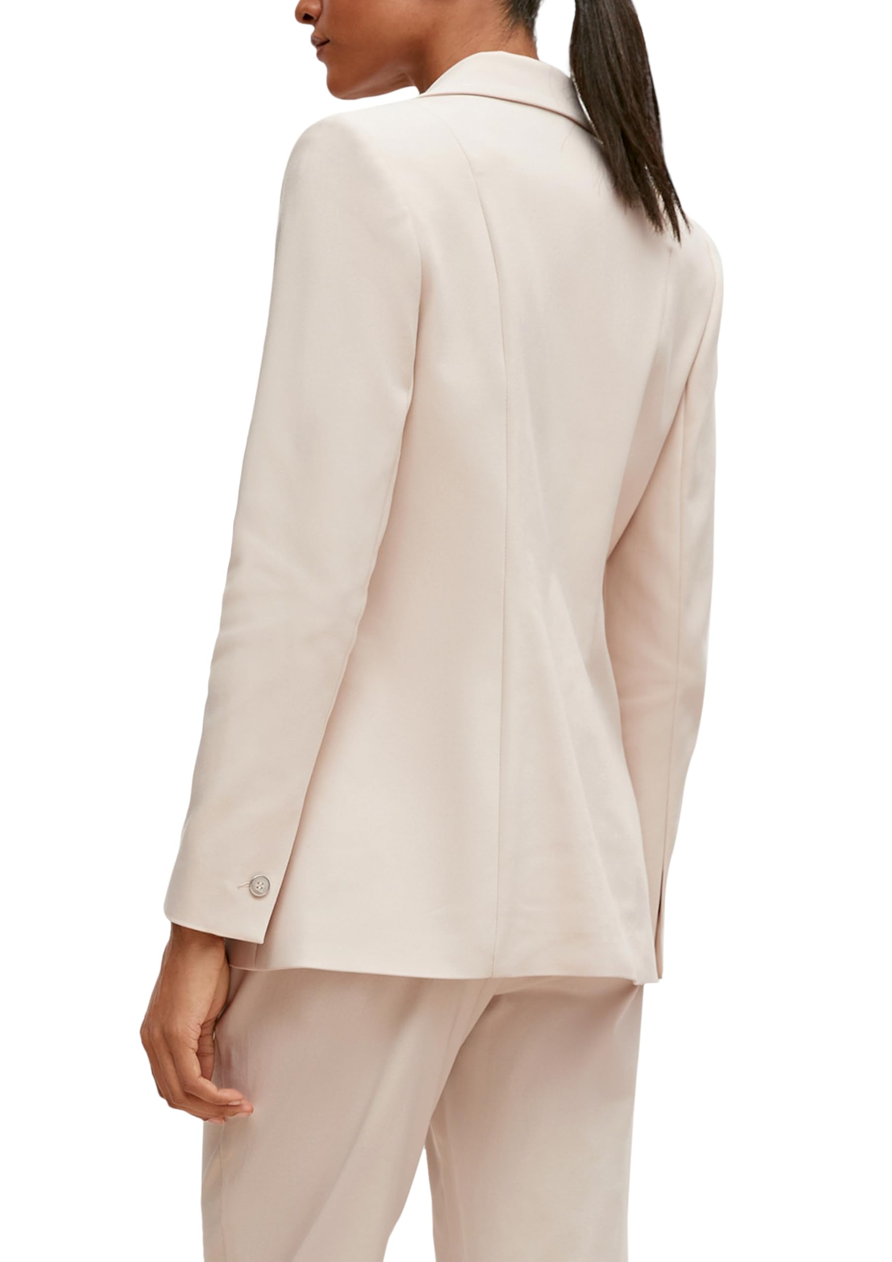 comma-blazer-baumwollmix-beige-gr-44-tailliert image 2