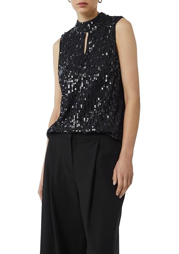 comma-paillettentop-mit-cut-out-gr-38-schwarz-top image 8