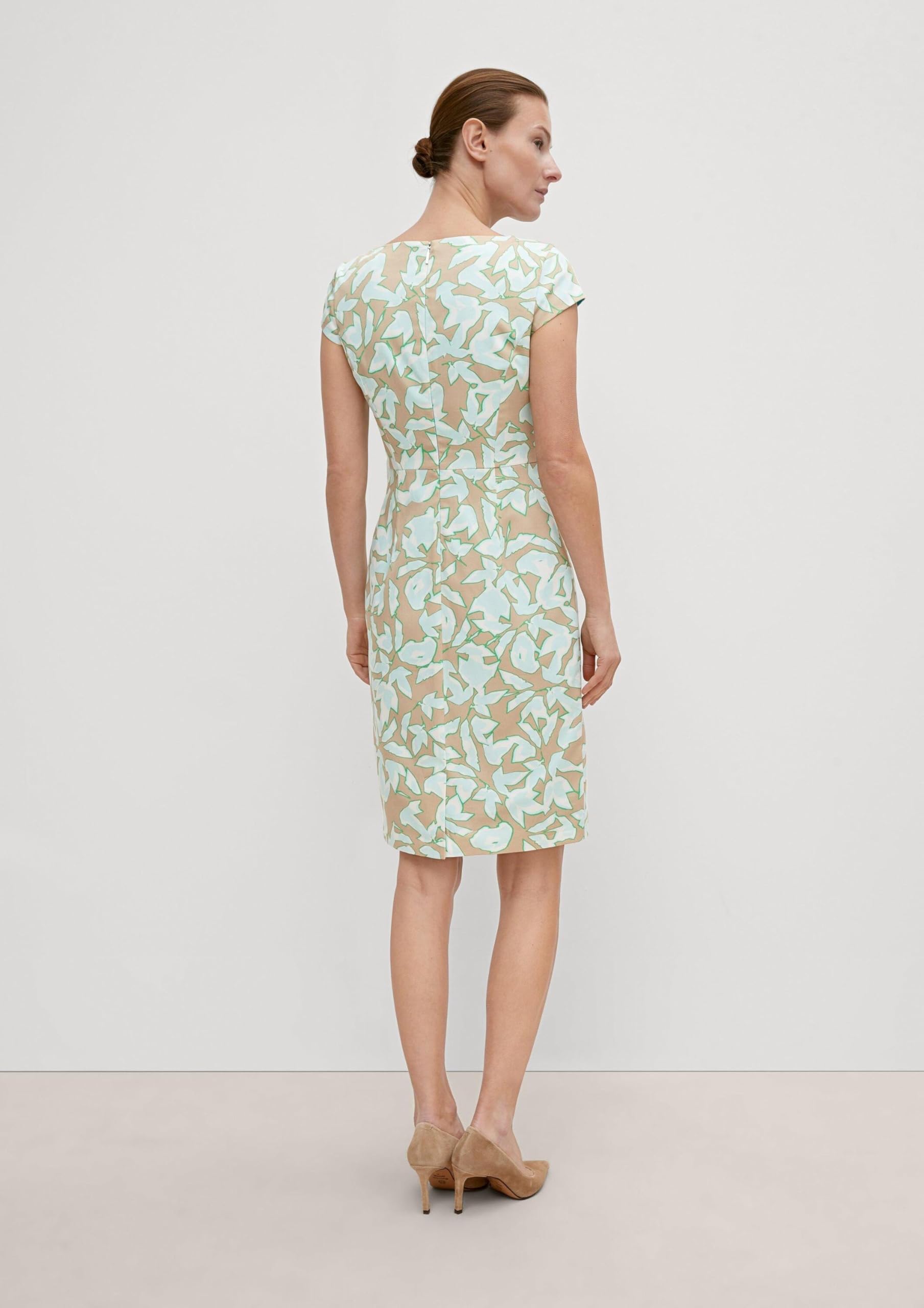 comma-kleid-baumwollsatin-damen-mehrfarbig-gr-34 image 8