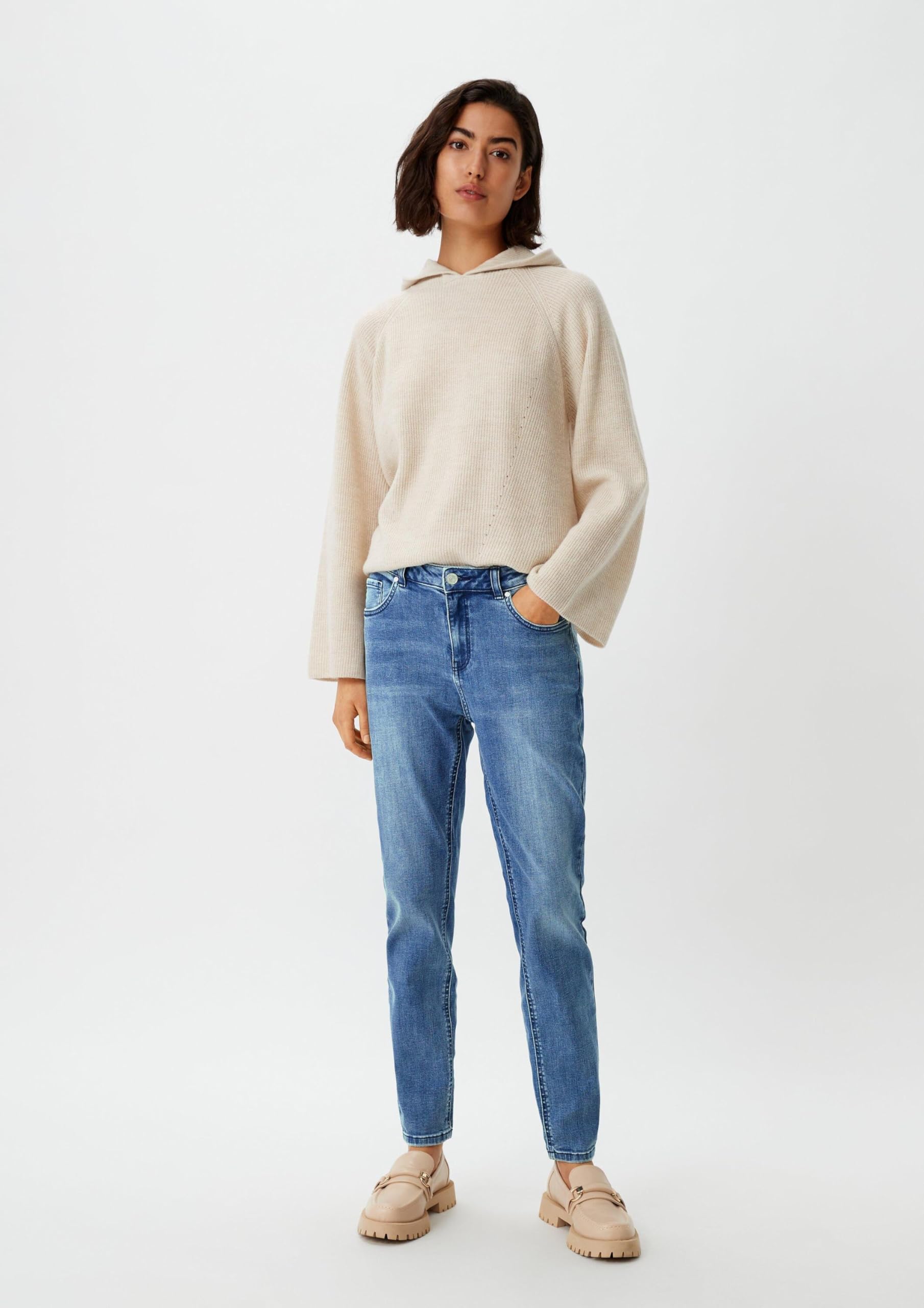comma-regular-fit-slim-leg-jeans-denim-wascheffekt image 3