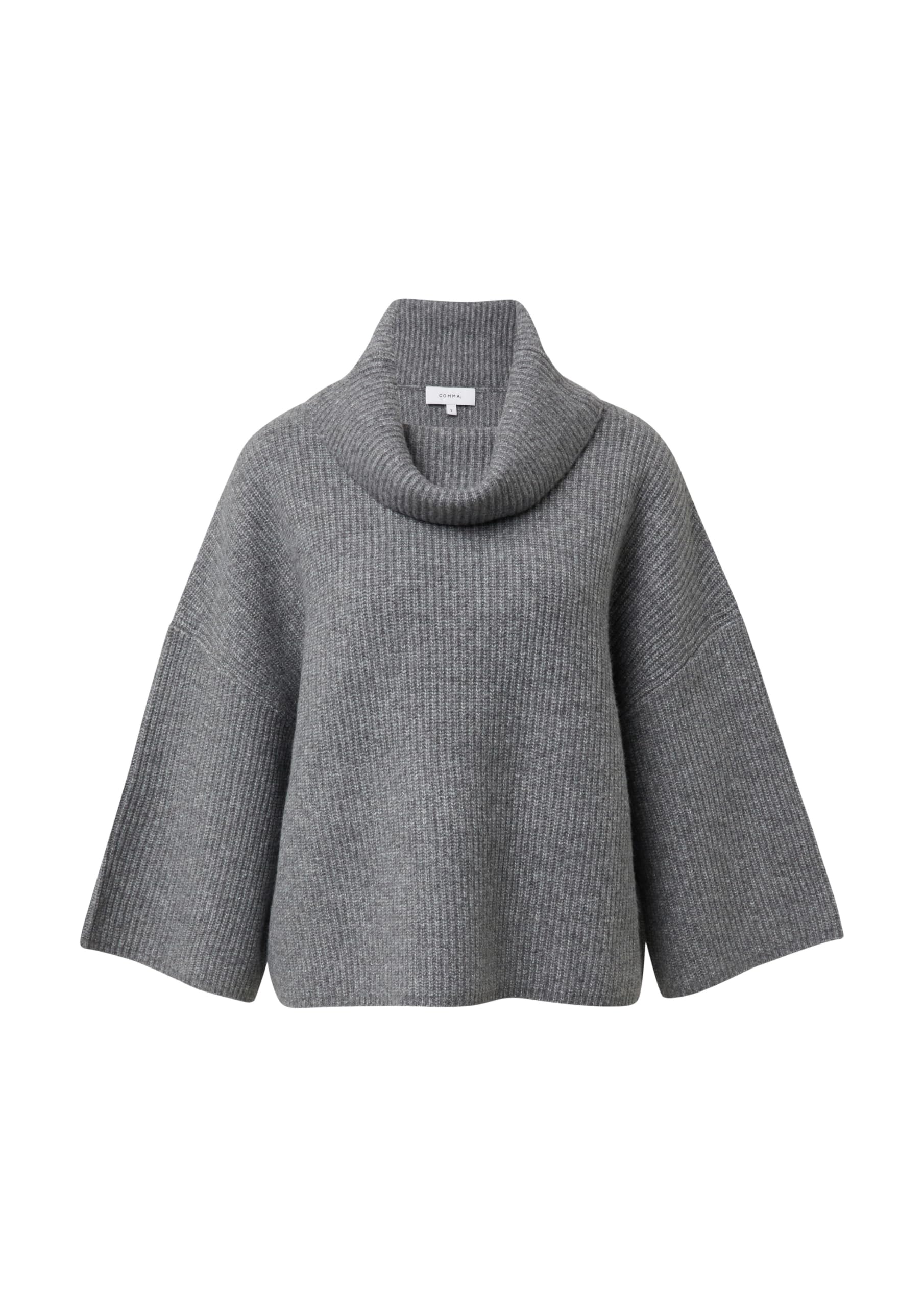 comma-2172911-poncho-damen-schiefergrau-mit-rollkragen image 8