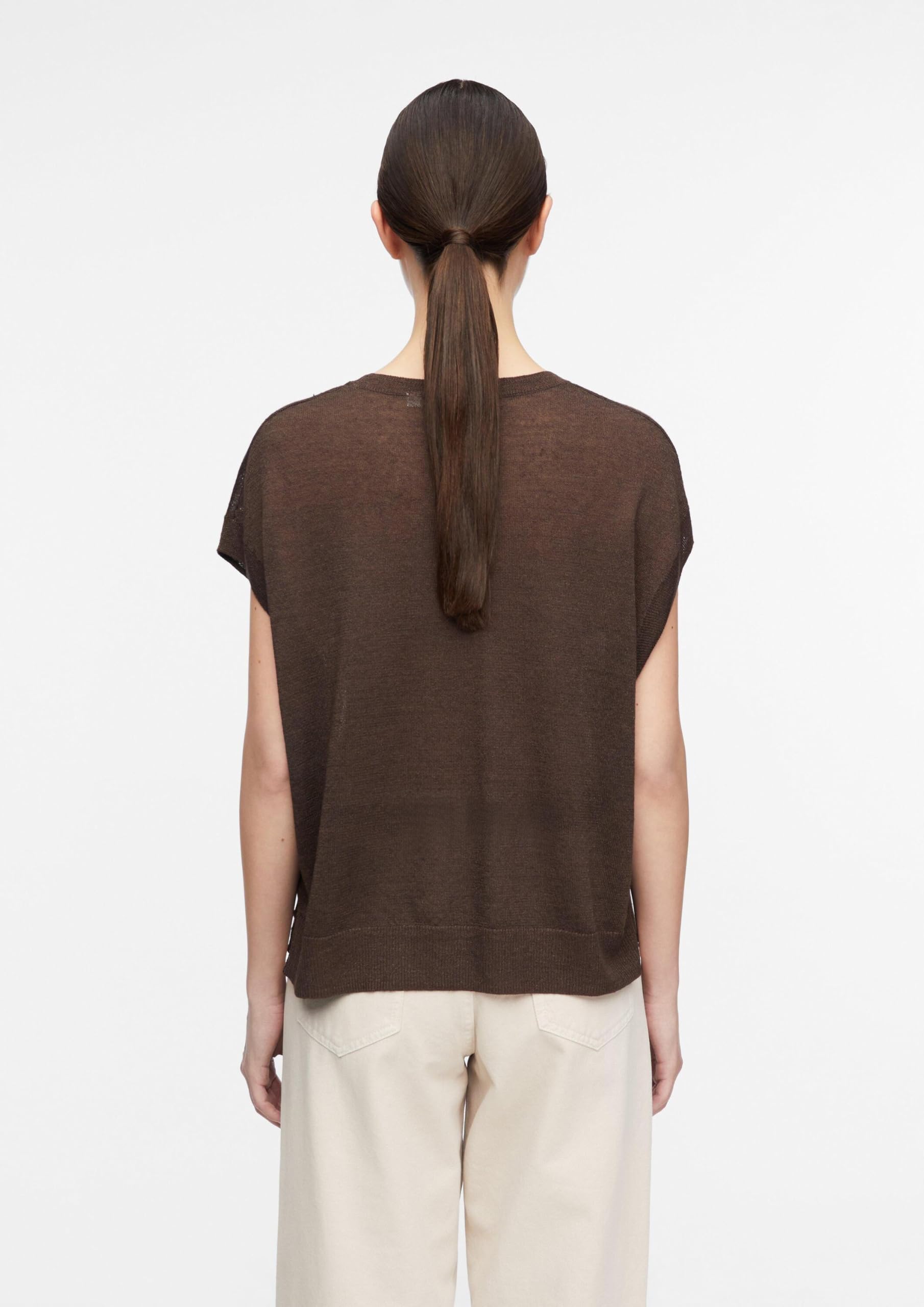comma-strickpullover-feinstrick-dunkelbraun-relaxed image 7