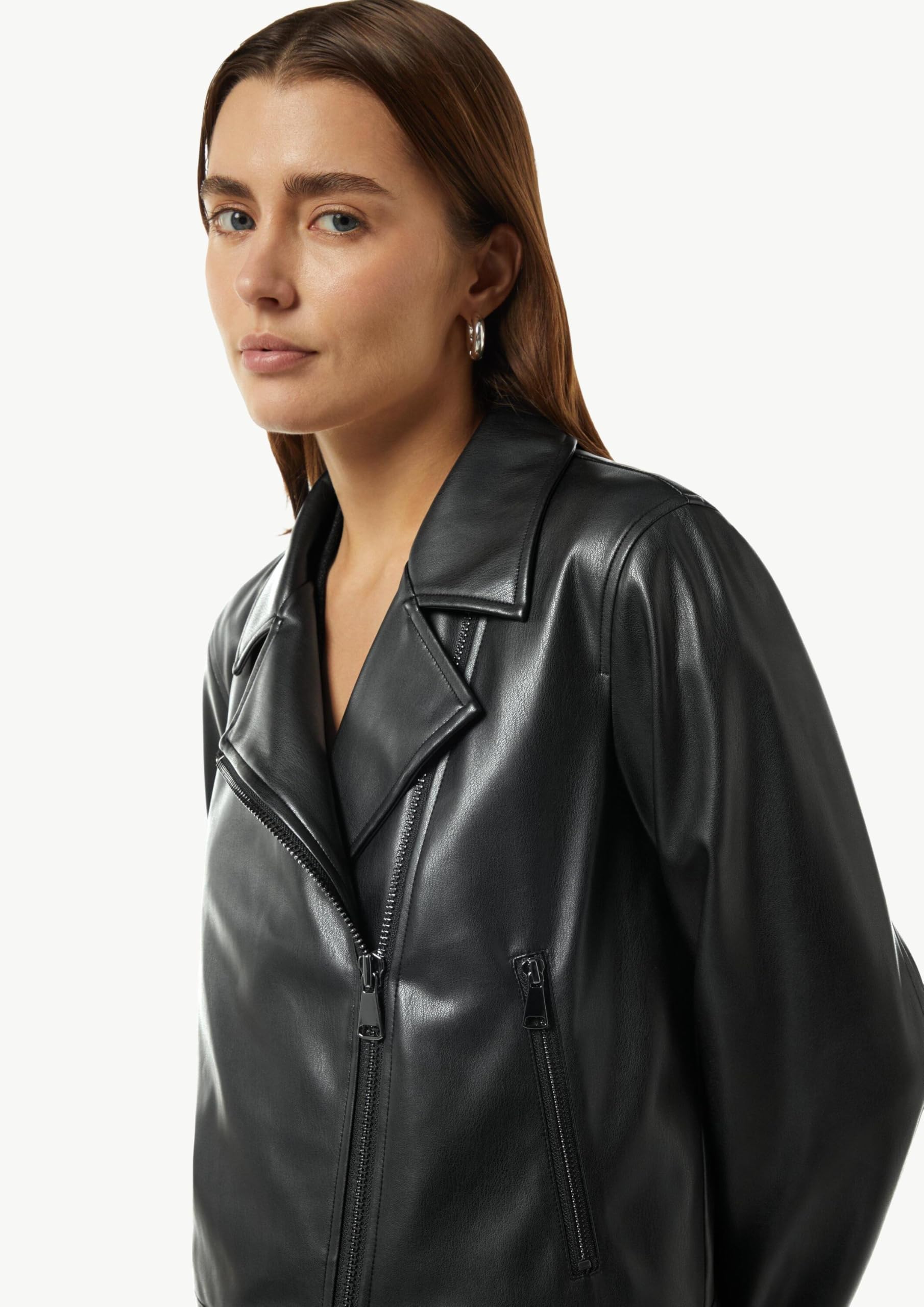 comma-bikerjacke-lederimitat-jacke-gr-e-42-schwarz image 4