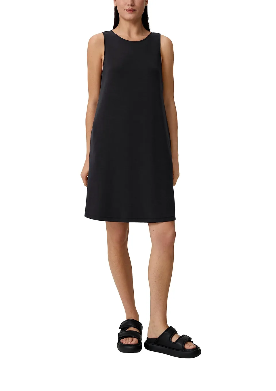 comma-midi-kleid-jersey-modal-schwarz-gr-e-34 image 1