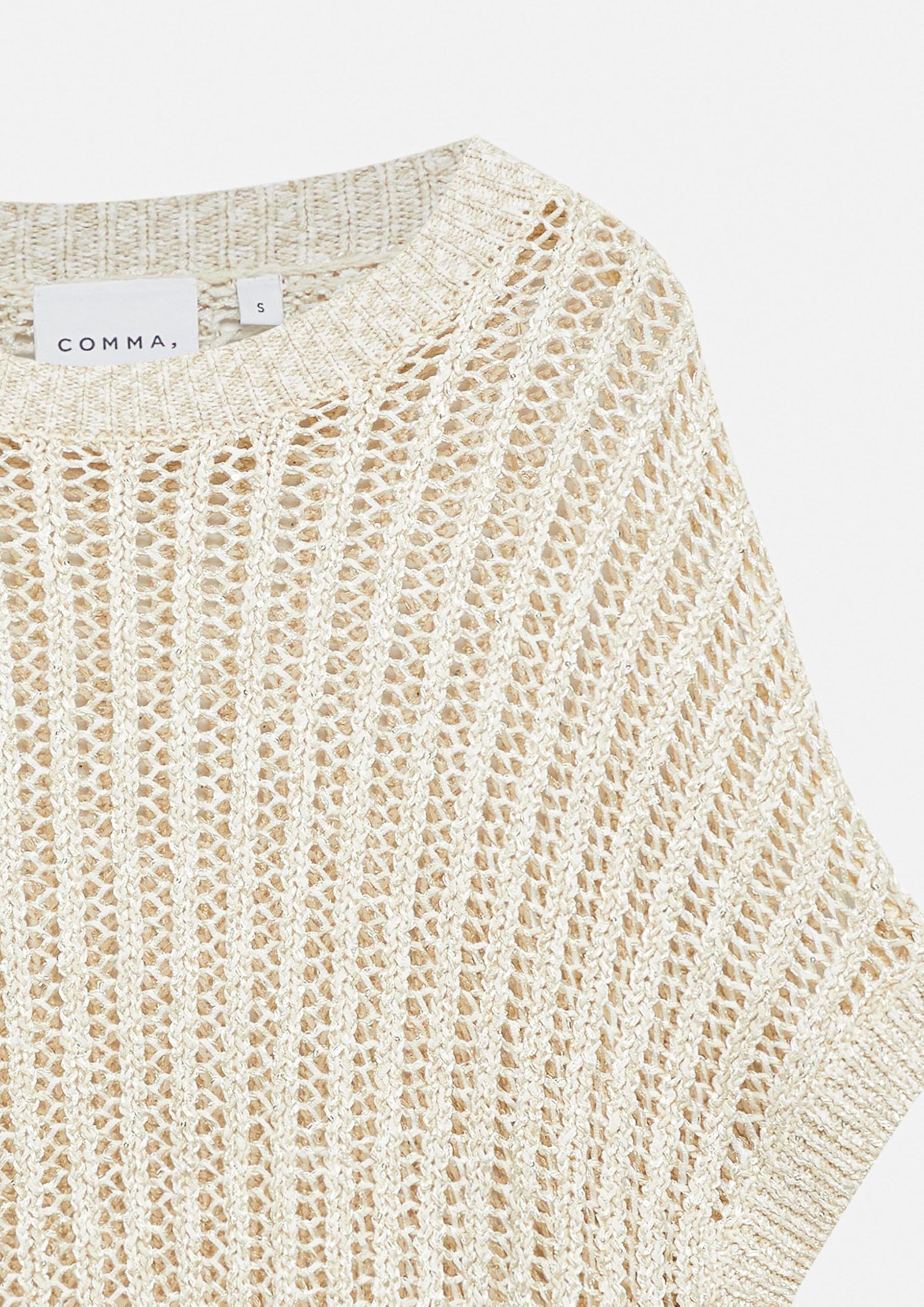 comma-knitwear-strickpullover-pailletten-kurzarm-s image 5