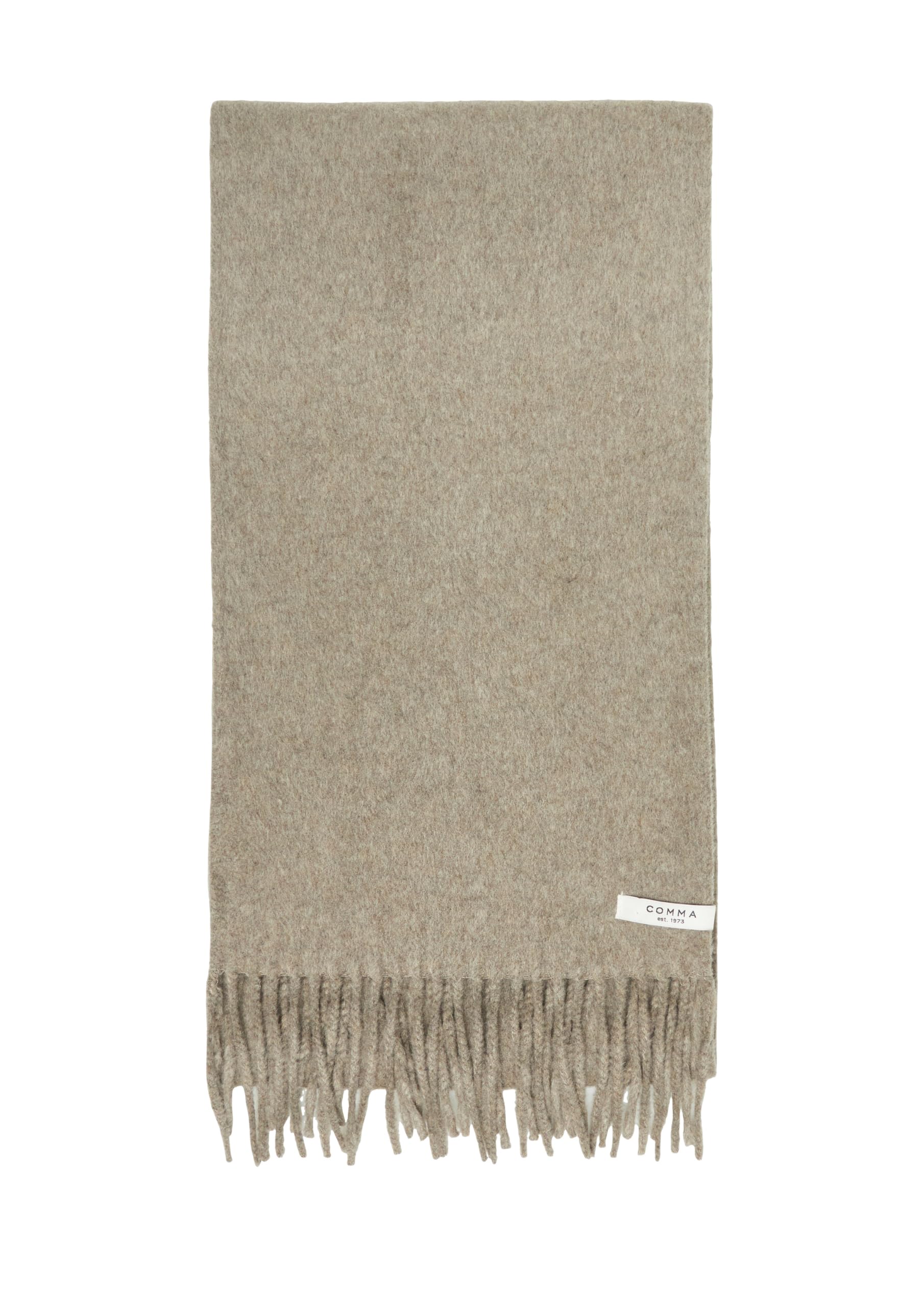 comma-accessoires-schal-wollmix-hellbraun-fransen image 1