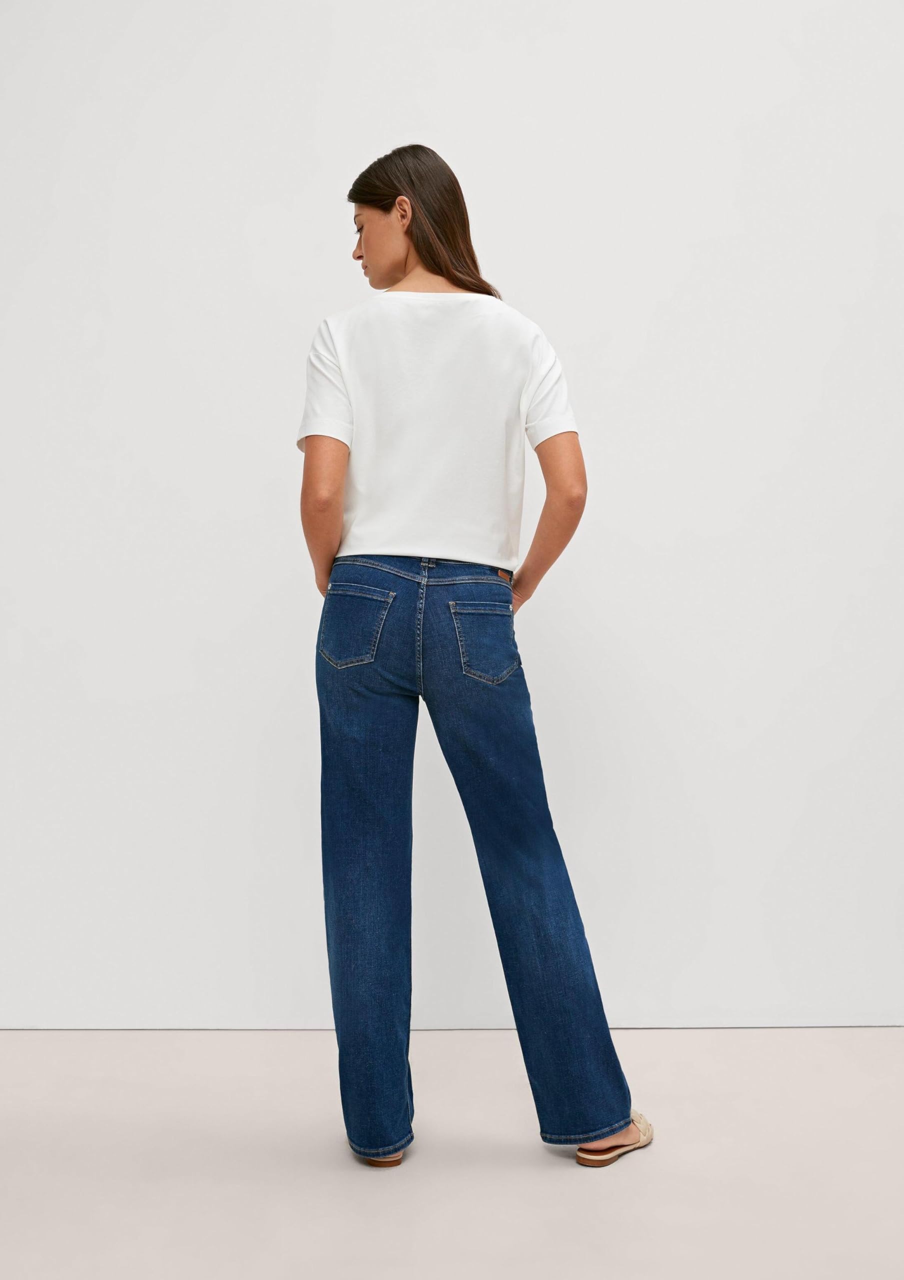 comma-freizeithose-culotte-34-lang-damen-hose-tiefblau image 8