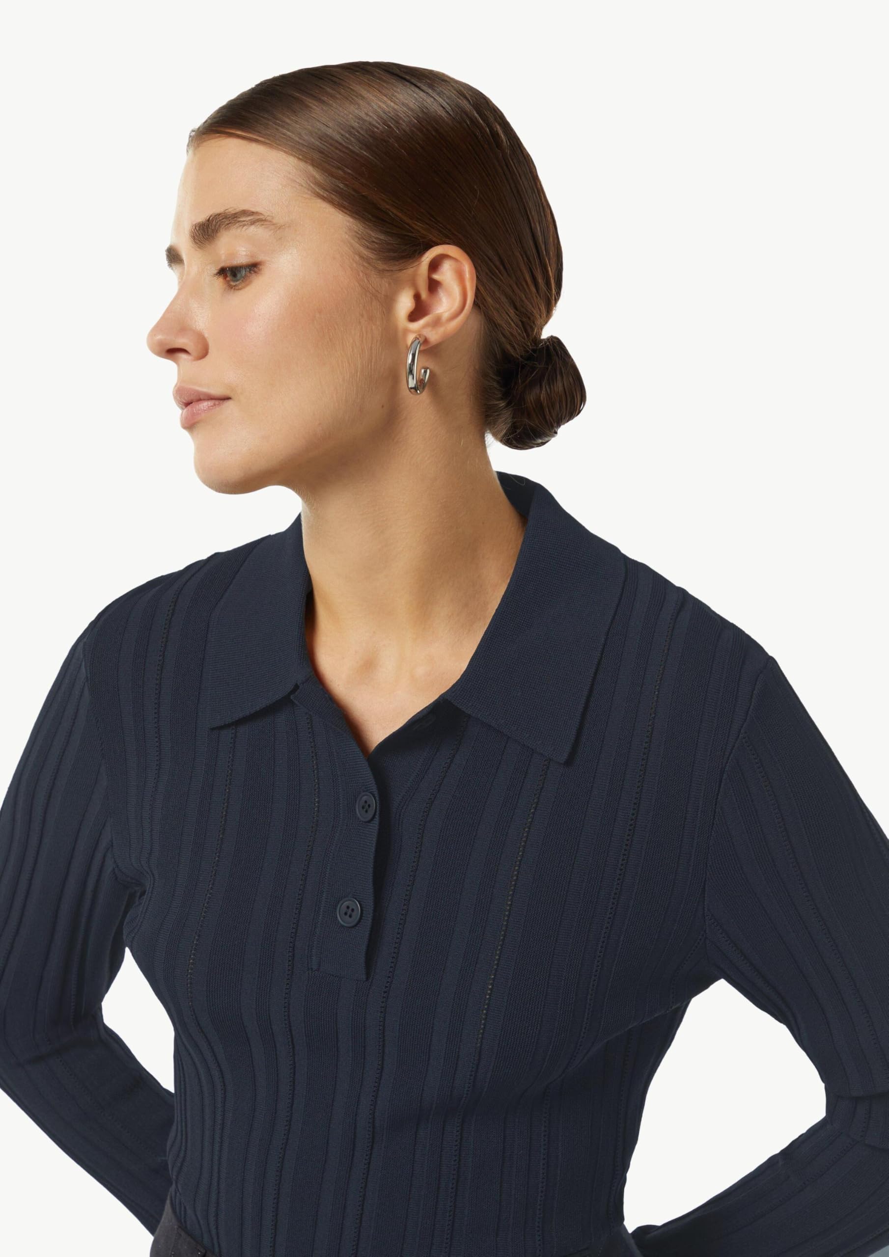 comma-polo-pullover-slim-fit-strickpullover-blau-gr-46 image 3