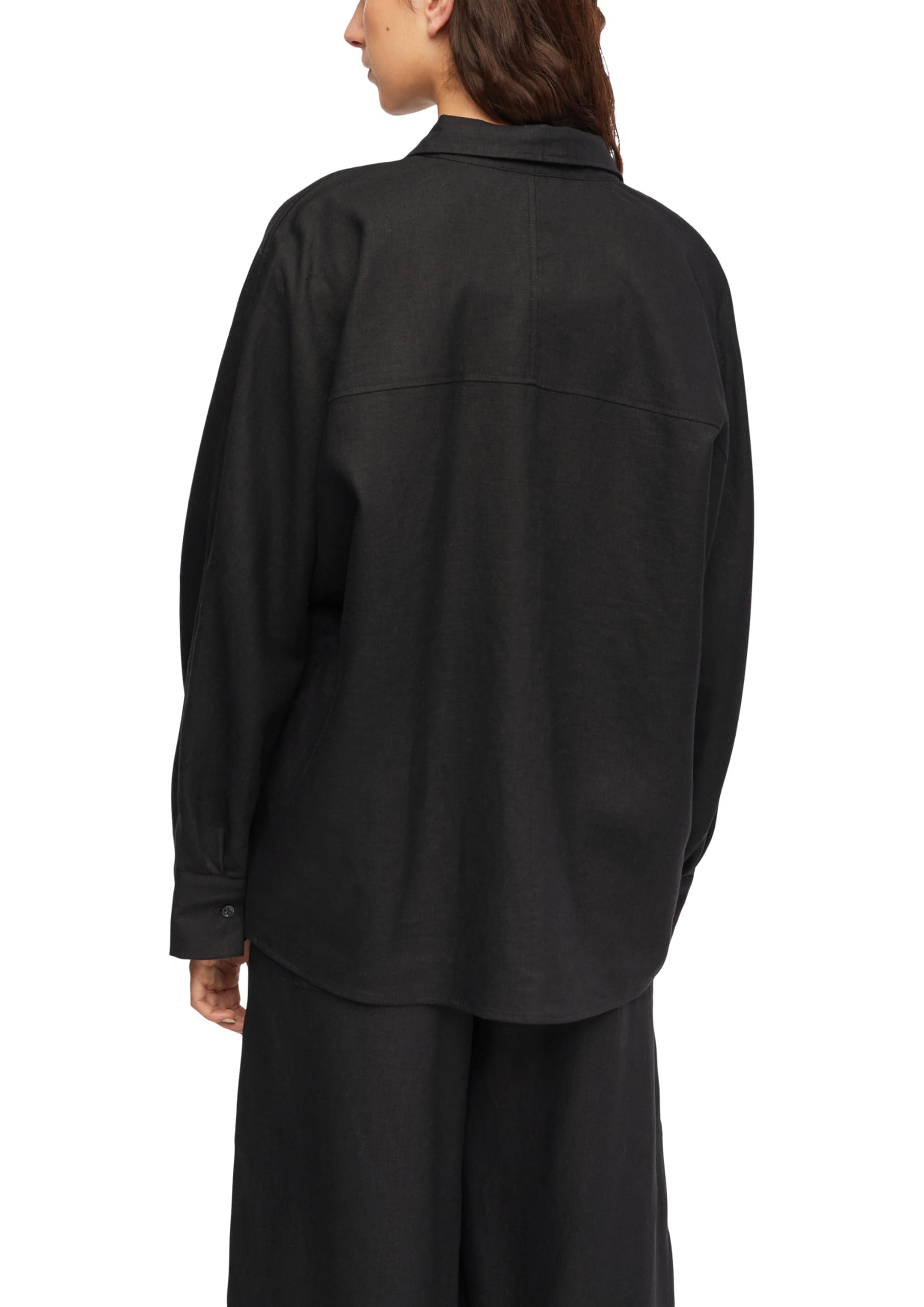 comma-bluse-leinenmix-relaxed-fit-schwarz-gr-42 image 2
