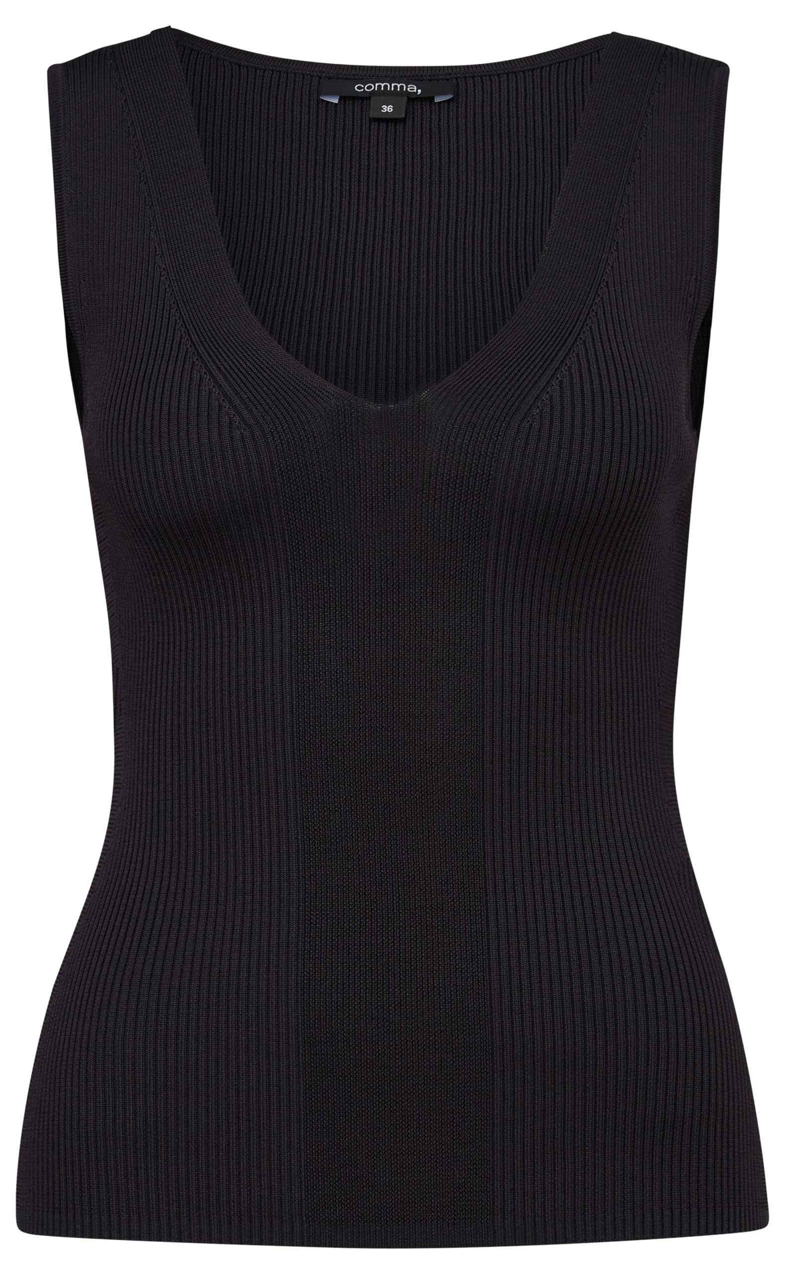 comma-strickpullunder-damen-blau-viskosemix-slipover image 8