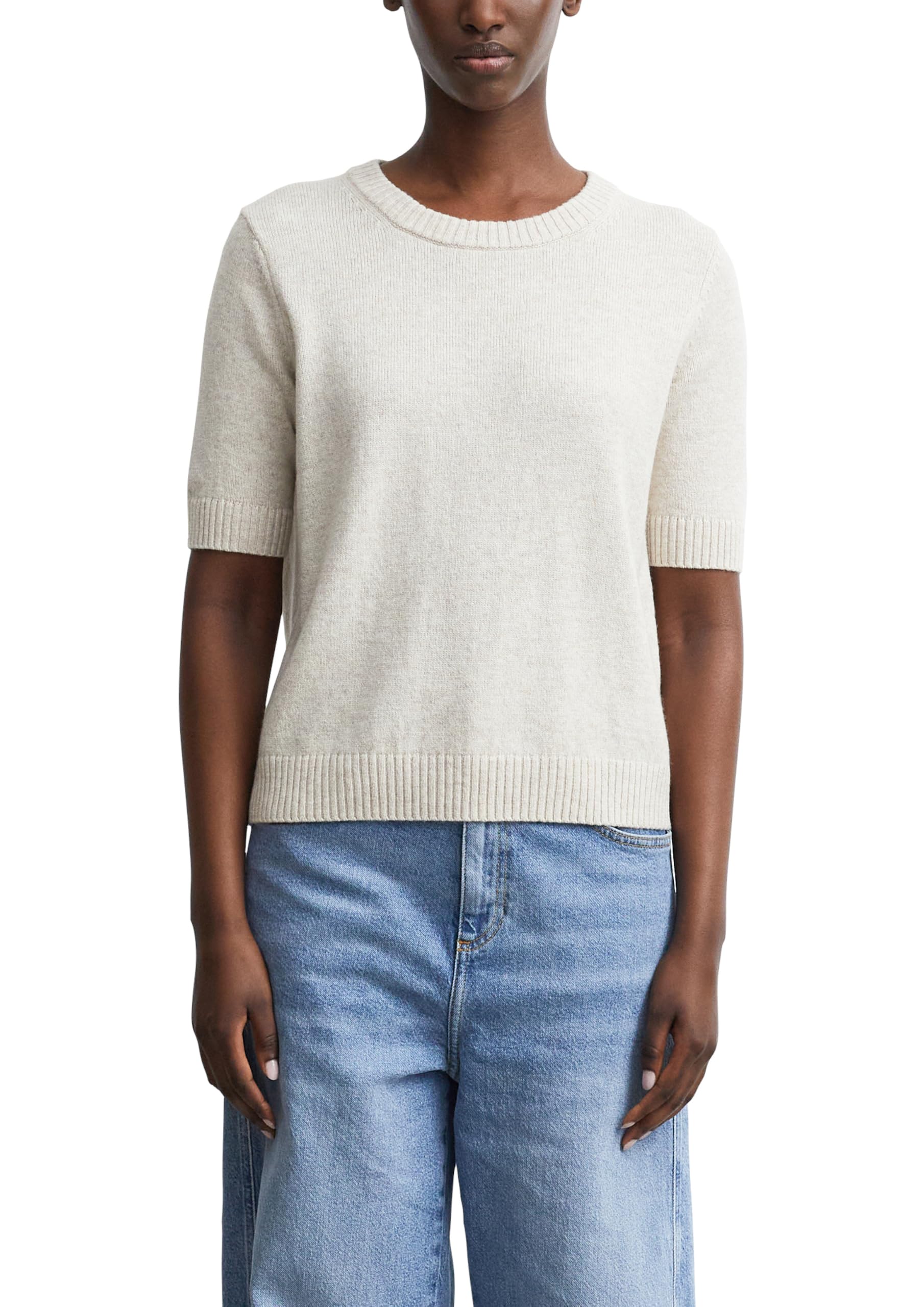 comma-knitwear-strickpullover-kurzarm-dunkelbraun-gr-34 image 8