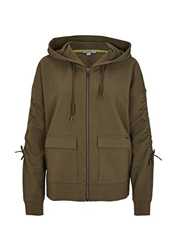 comma-casual-identity-sweatjacke-khaki-kapuze-34 image 8