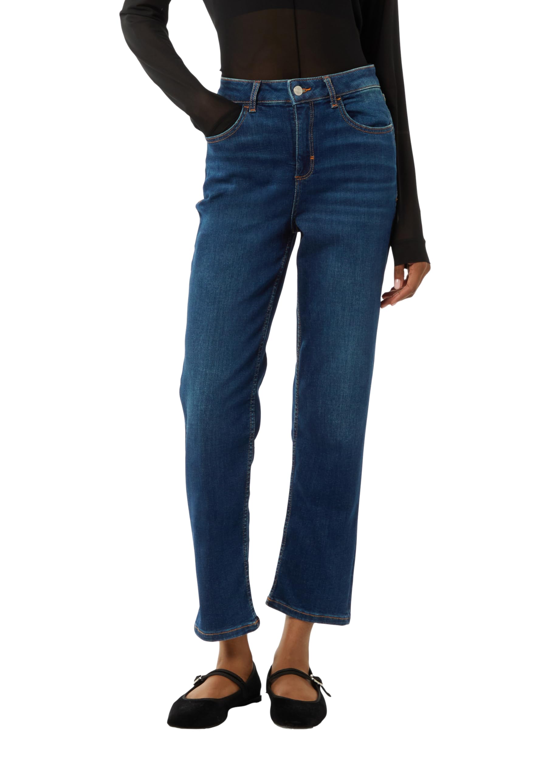 comma-jeans-ankle-jeans-flared-leg-schwarz image 8