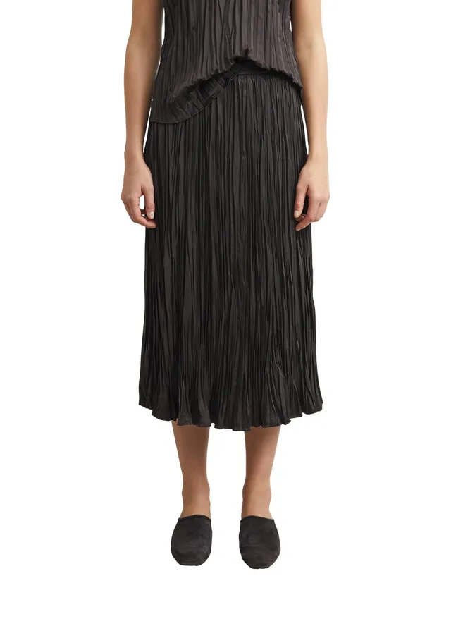 comma-plissee-rock-midi-gr-34-tunnelzug-crinkle-optik image 1