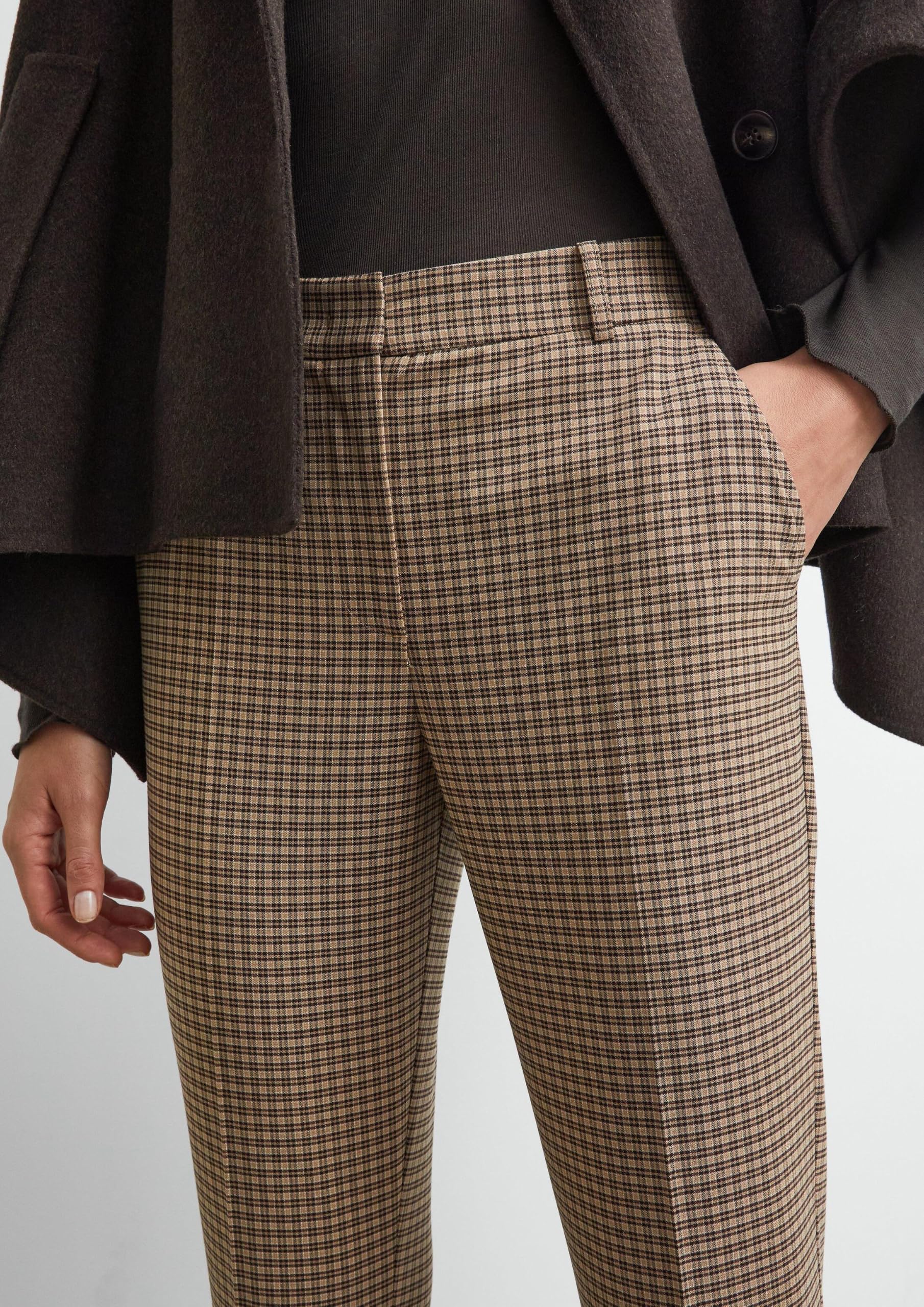 comma-cigarette-hose-karo-stoffhose-damen-gr-e-32-mid-rise image 3