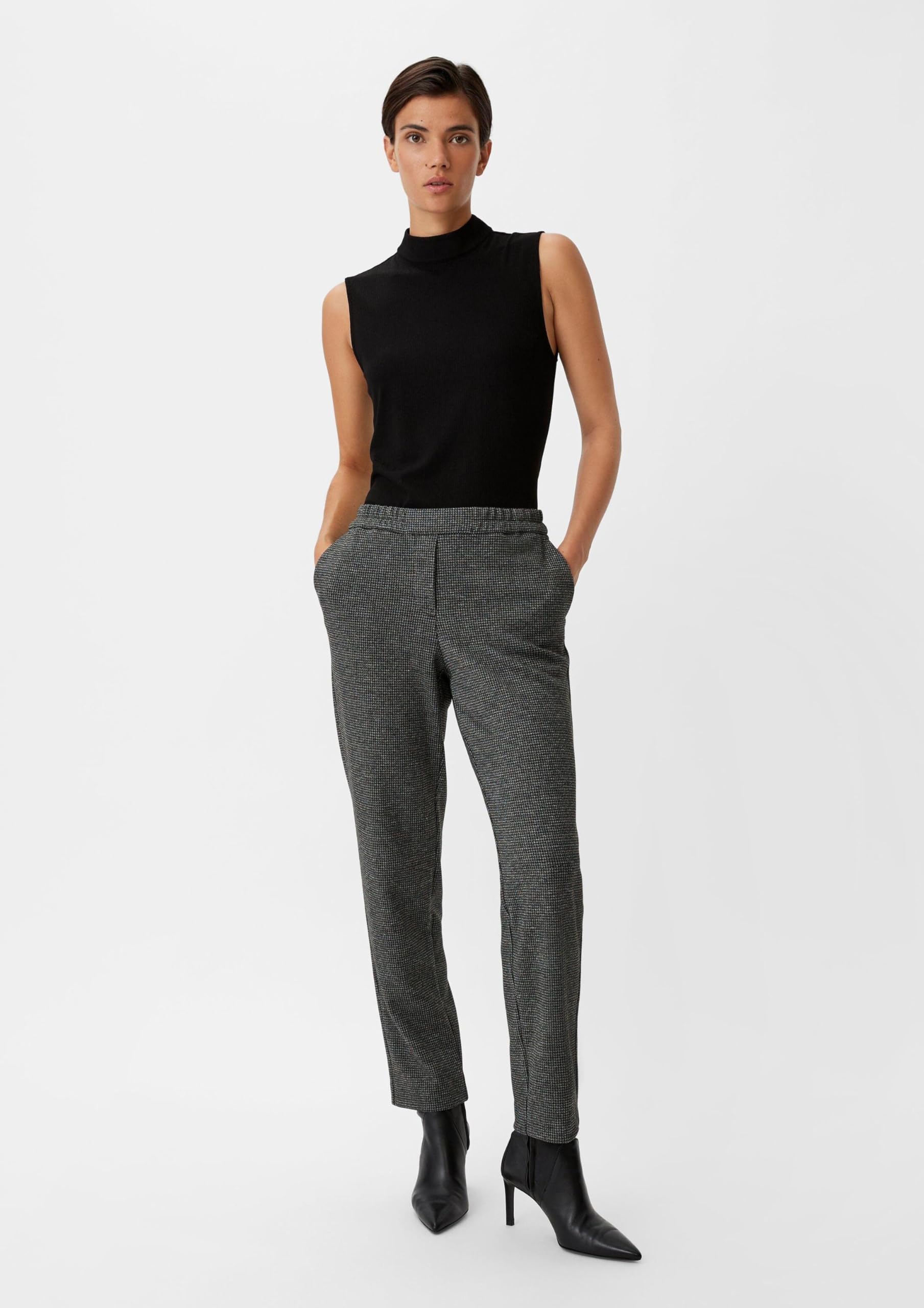 comma-trousers-hose-pepita-gr-36-straight-leg image 6