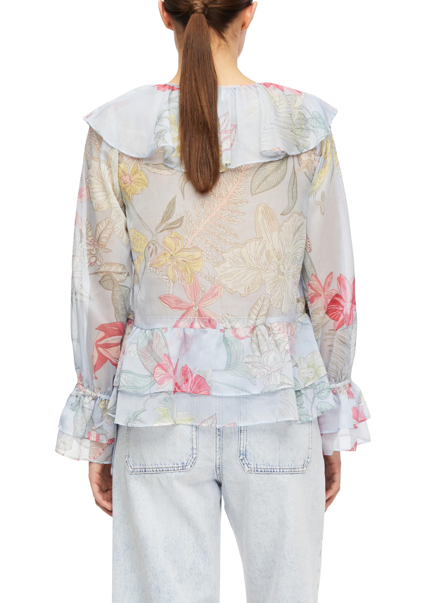 comma-blouses-chiffon-bluse-v-ausschnitt-gr-34 image 2