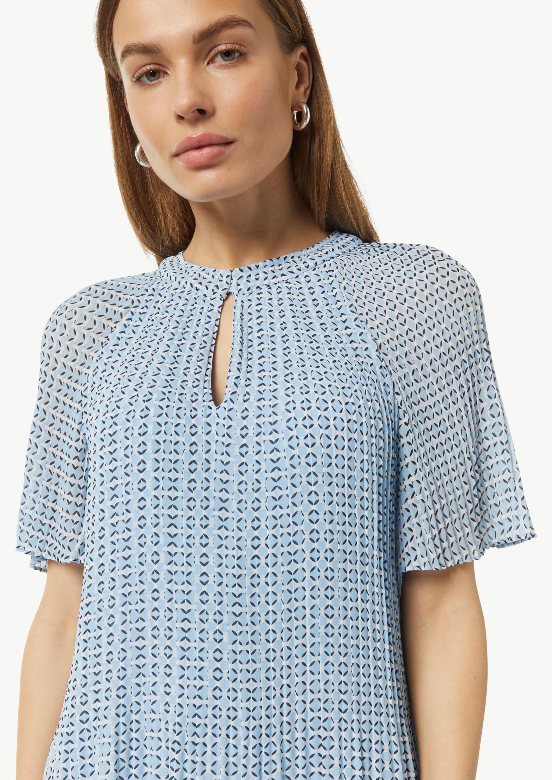 comma-plissee-kleid-chiffon-midi-gr-42-flie-end image 4