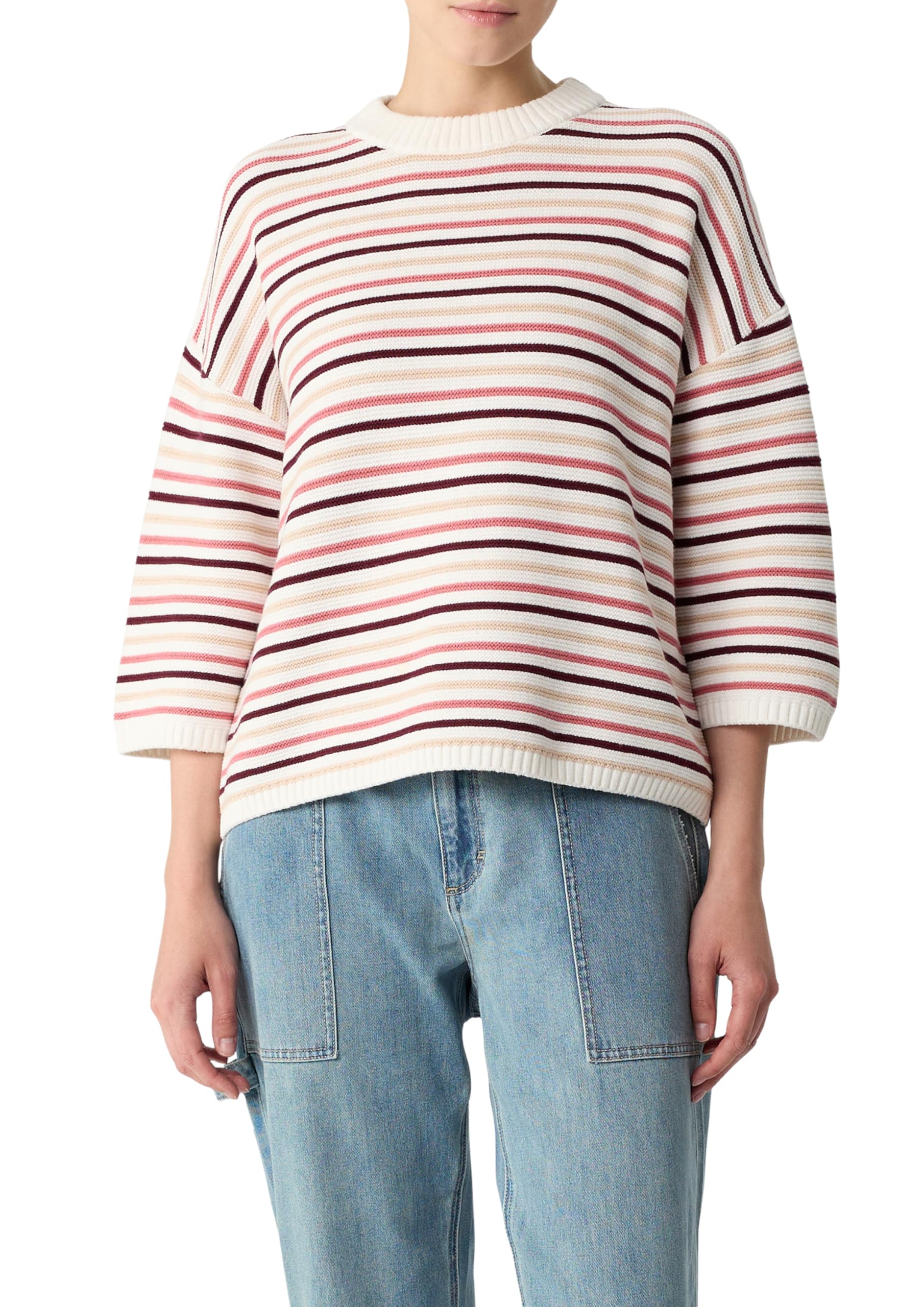 comma-knitwear-gestreifter-strickpullover-xs-relaxed-fit image 1