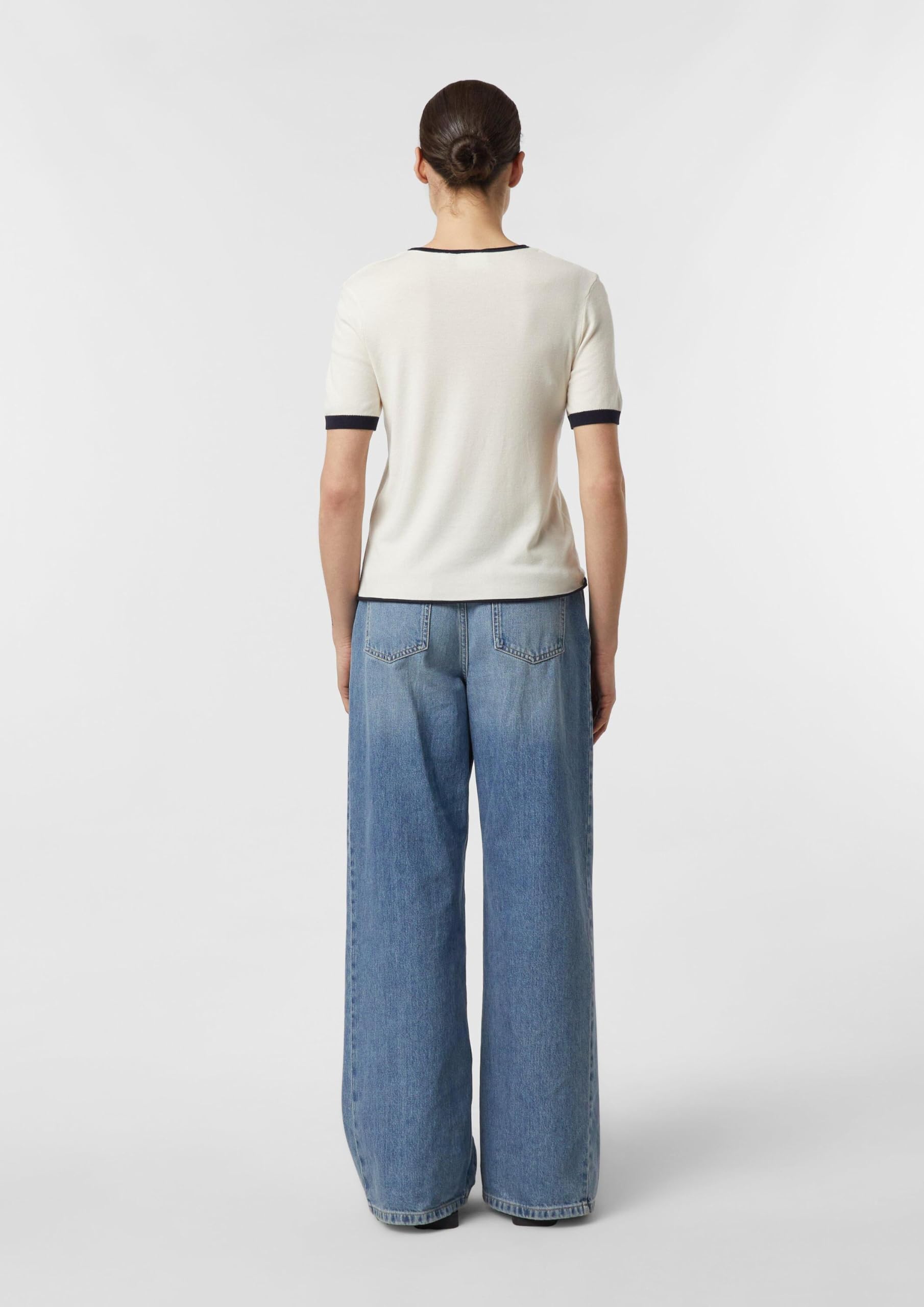 comma-feinstrick-shirt-kontrast-shirt-gr-42-wei image 7