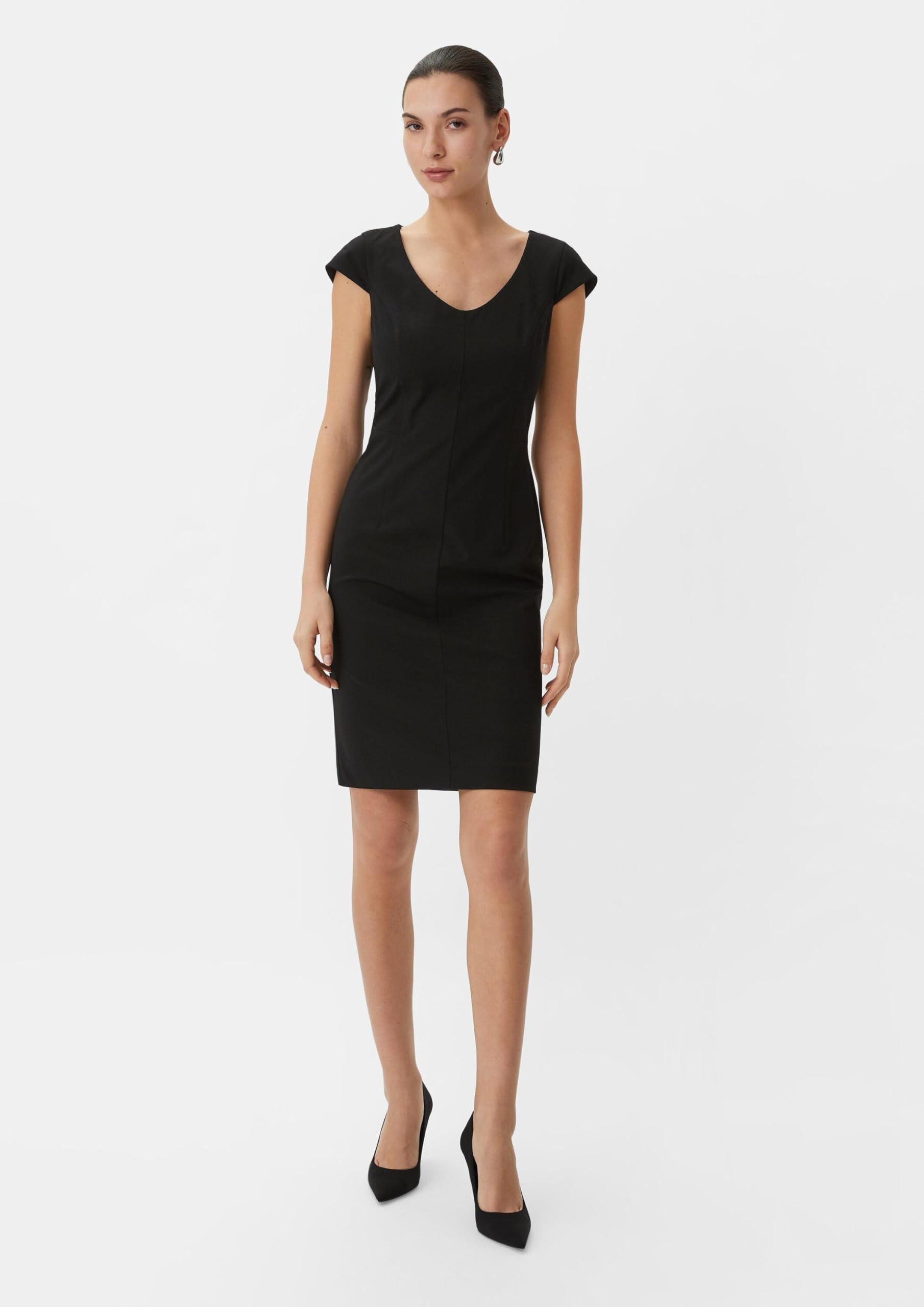 comma-kleid-damen-navy-kapp-rmel-dress-gr-34-46 image 5