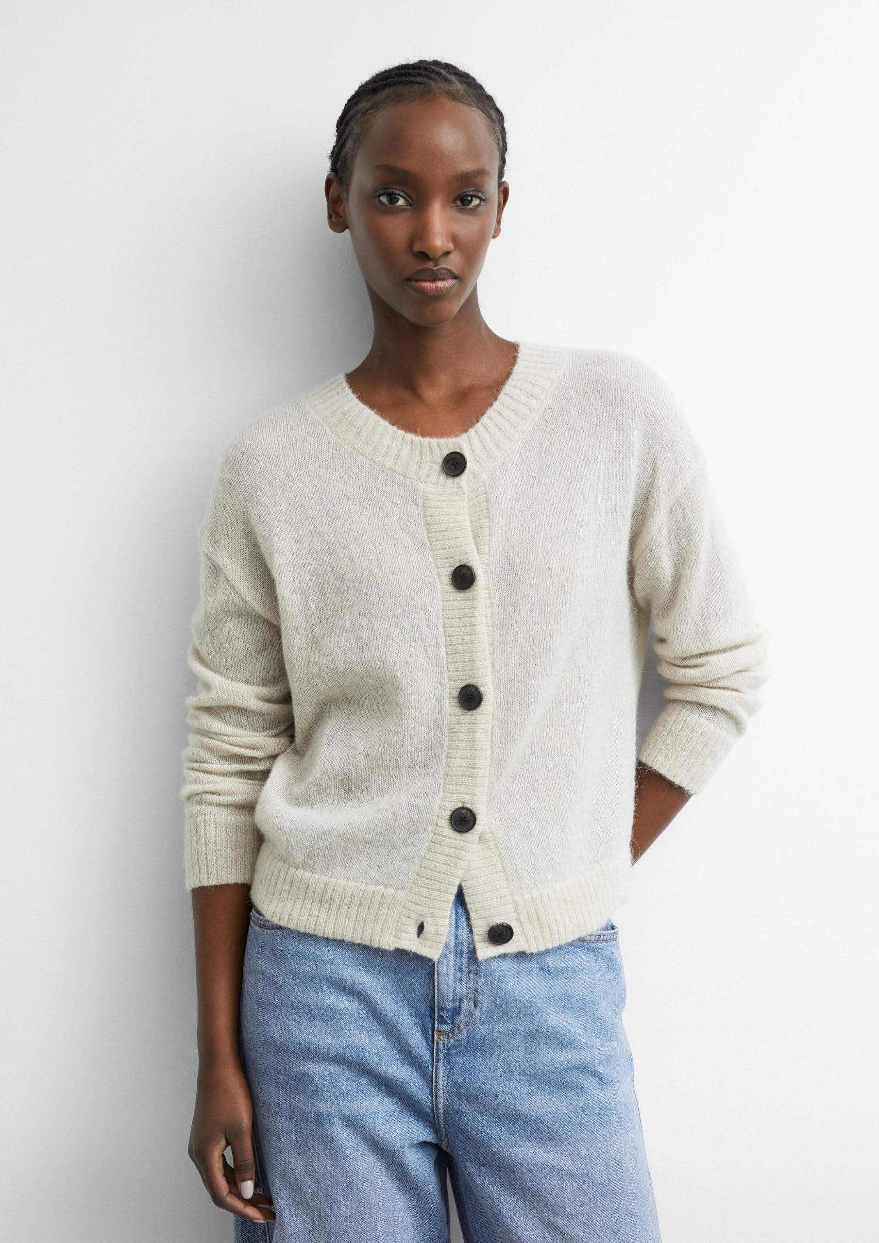 comma-jackets-strickjacke-alpaka-mix-rundhals-gr-e-34 image 6