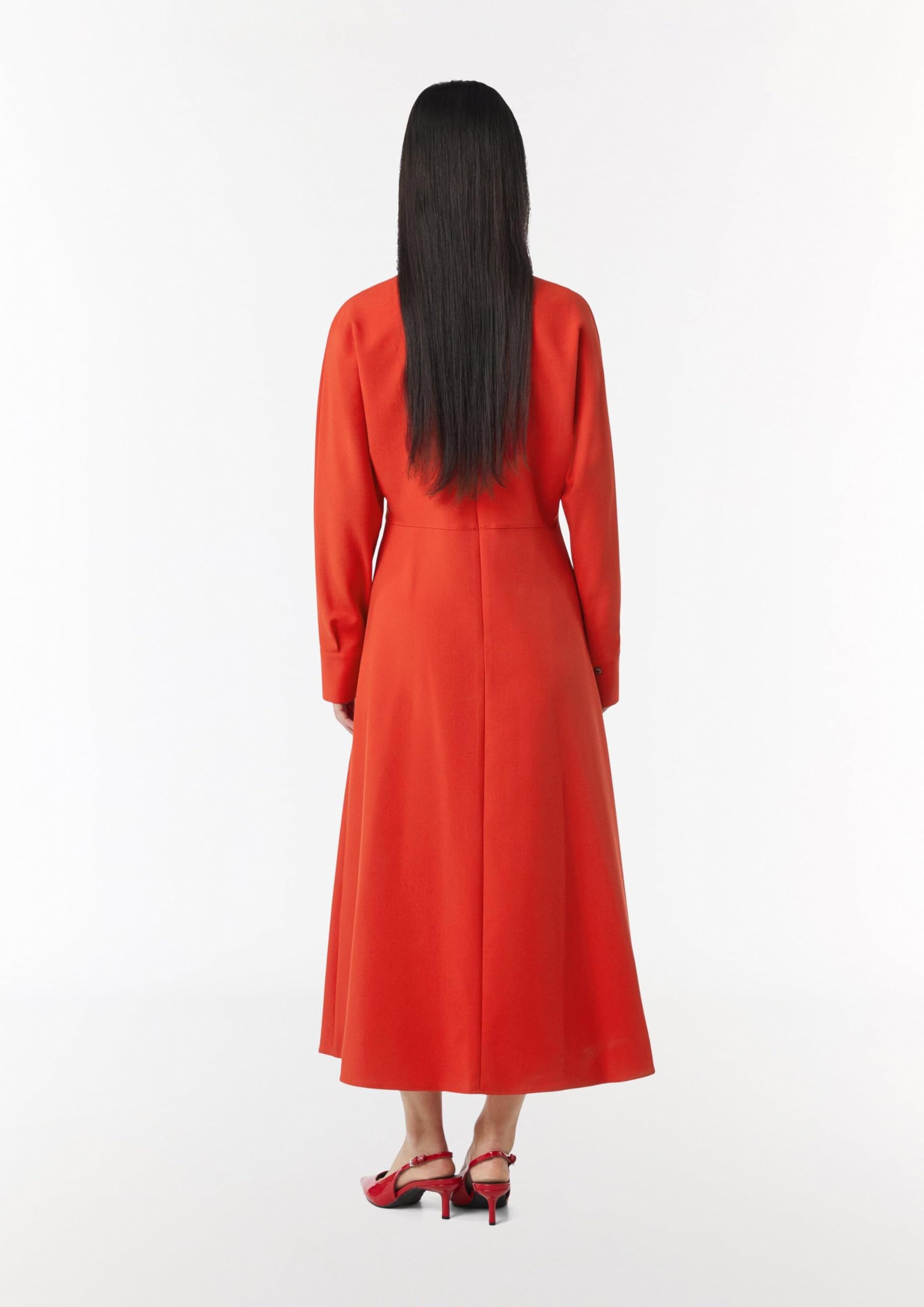 comma-crepe-kleid-mit-fledermausarm-kleid-gr-e-38-schwarz image 8