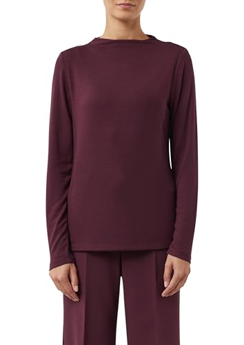 comma-langarmshirt-stehkragen-damen-bordeaux-gr-e-44 image 8