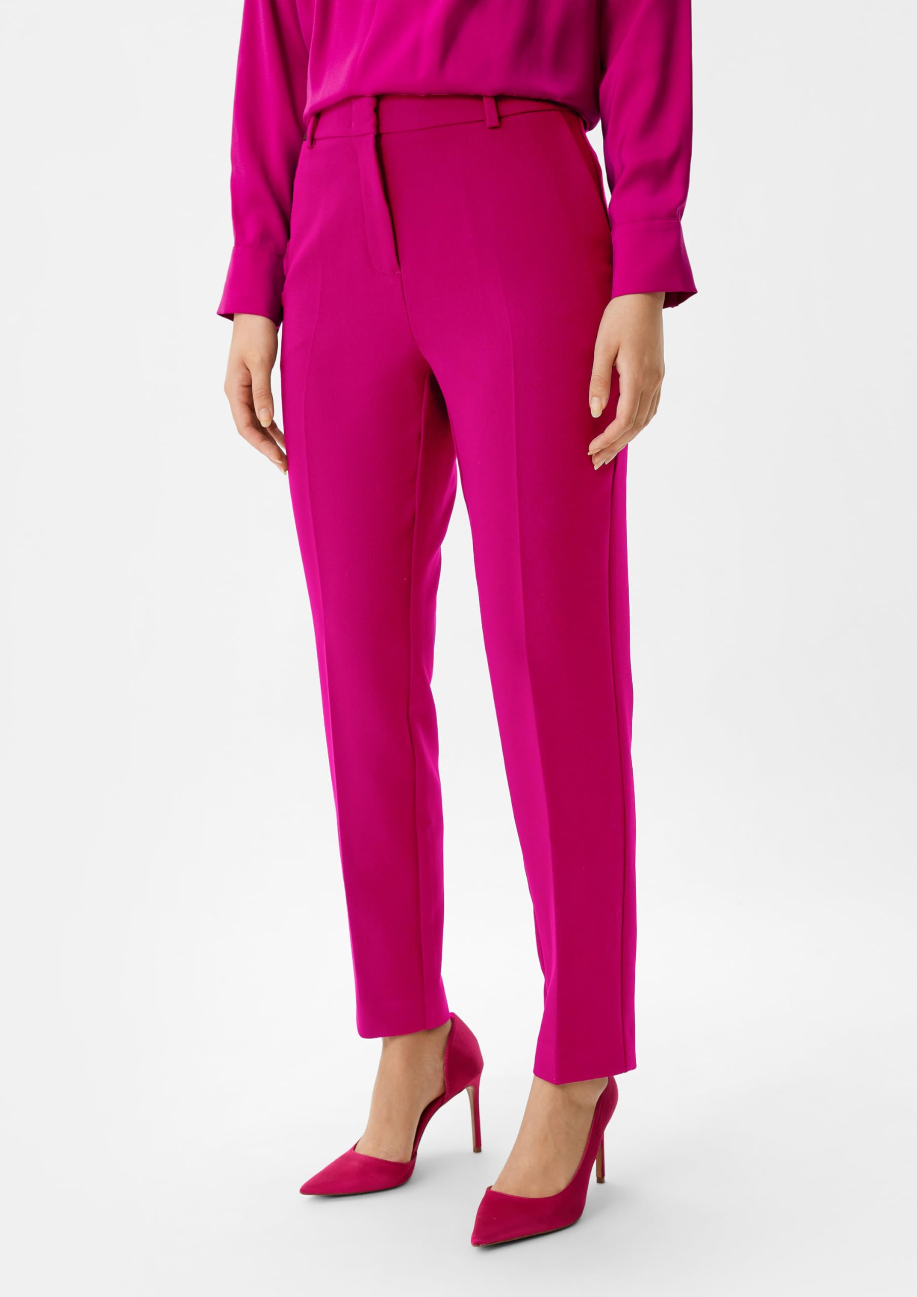 comma-trousers-hose-2138935-twill-slim-leg-fuchsia image 5