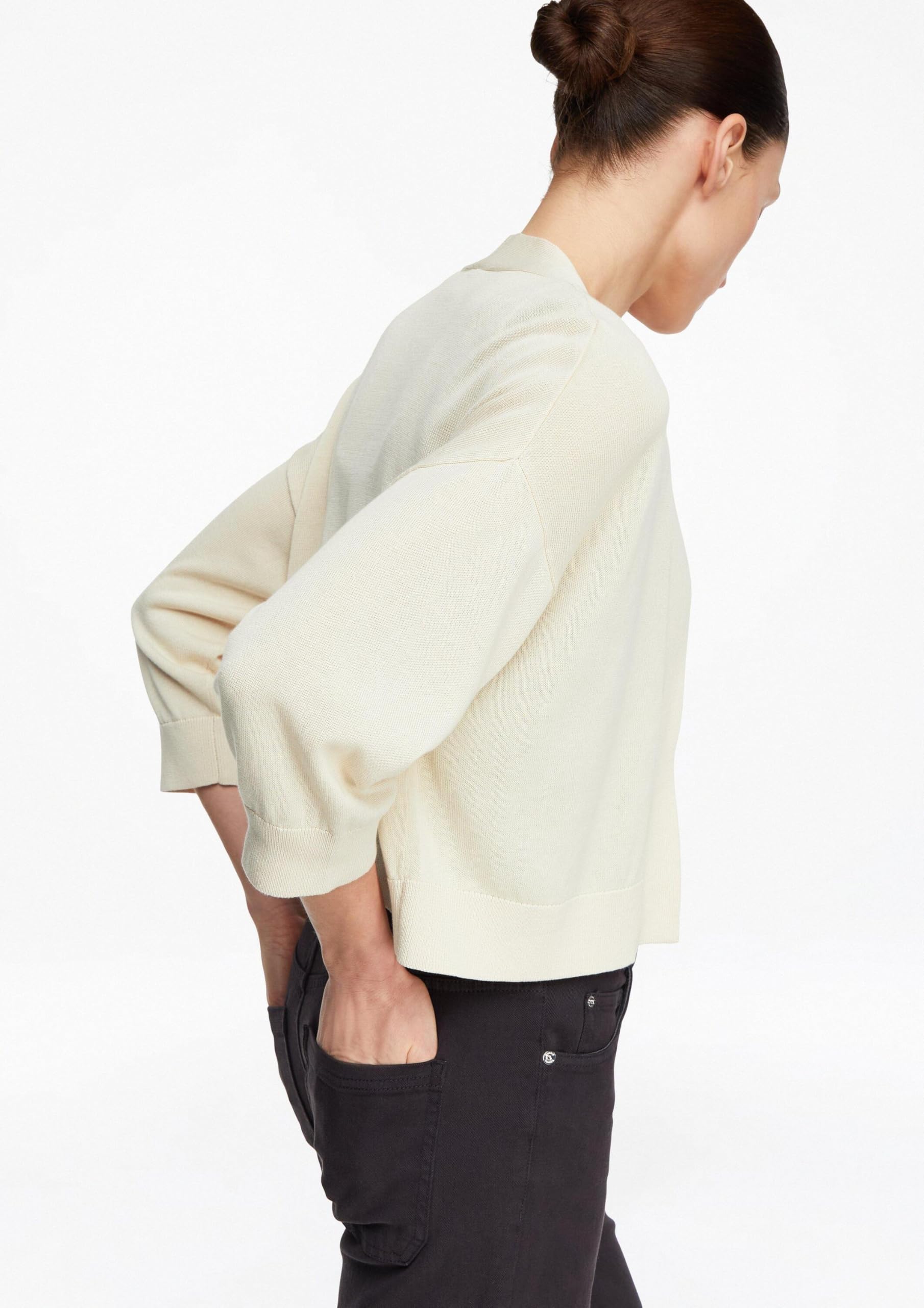 comma-jackets-strickjacke-relaxed-fit-3-4-arm-wei-m image 4