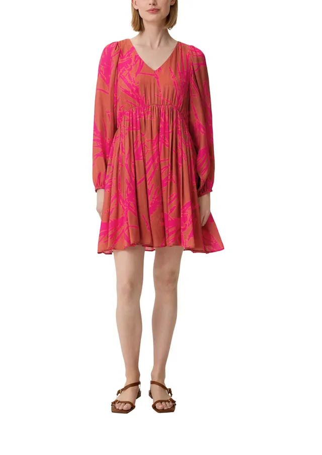 comma-kleid-dobby-struktur-allover-print-gr-34 image 1